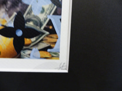 DEATH NYC fertig gerahmte Lithografie ltd. Edit. of 100 "Mickey Mouse blue money" 3D Siegel COA