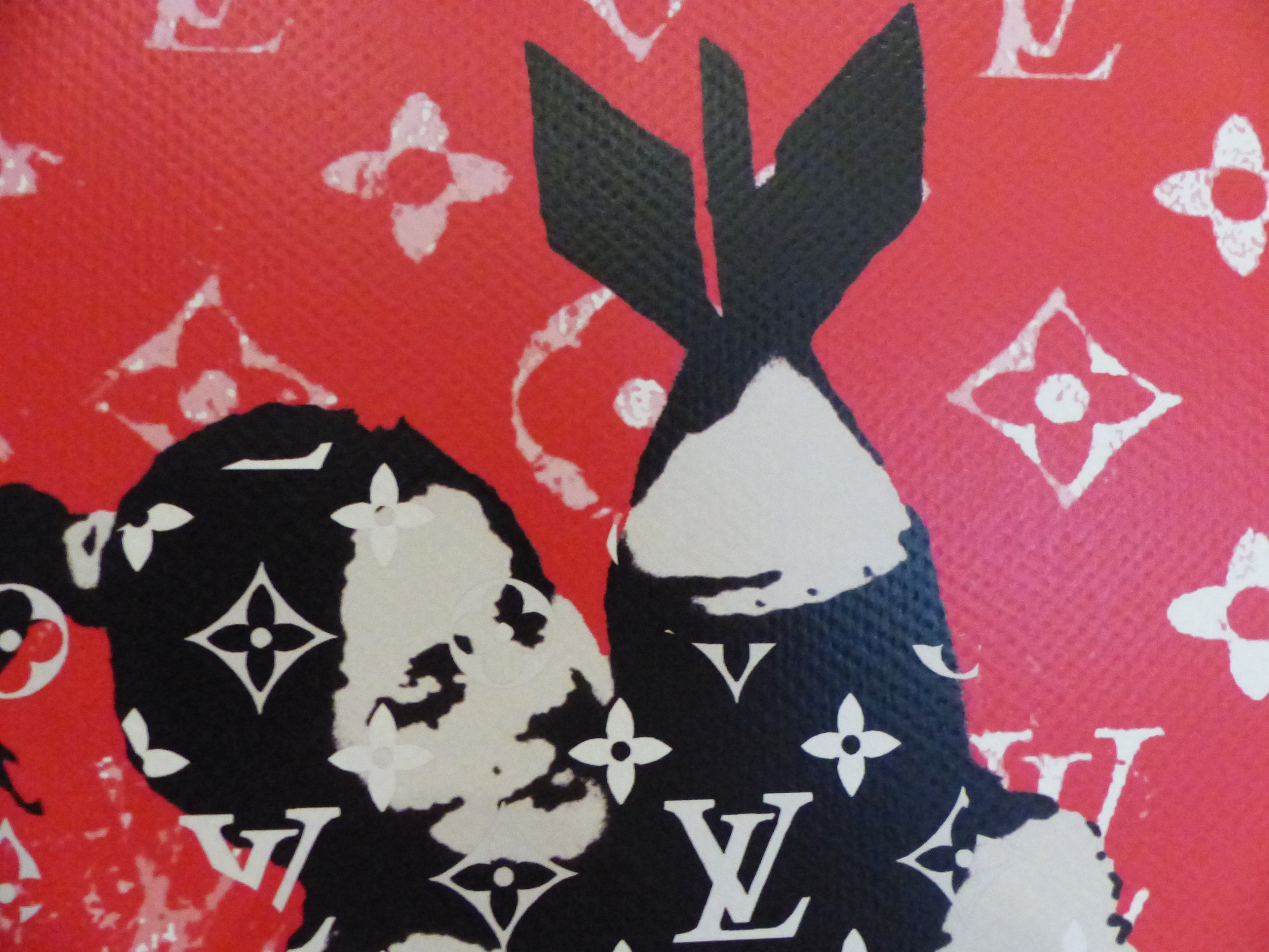 DEATH NYC fertig gerahmte Lithografie ltd Edit of 100 "Bomb Hugger Banksy" 3D Siegel and COA
