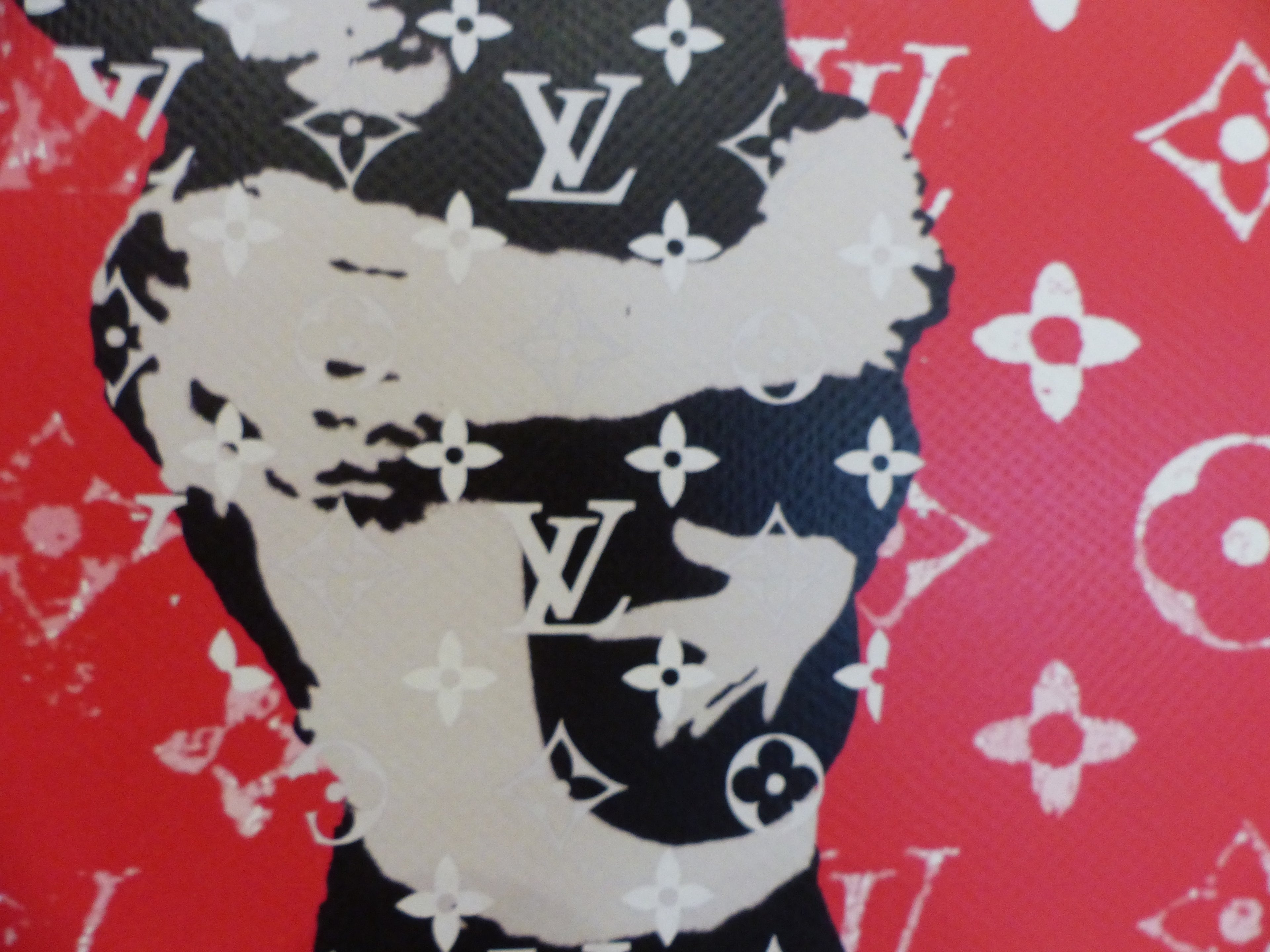 DEATH NYC fertig gerahmte Lithografie ltd Edit of 100 "Bomb Hugger Banksy" 3D Siegel and COA