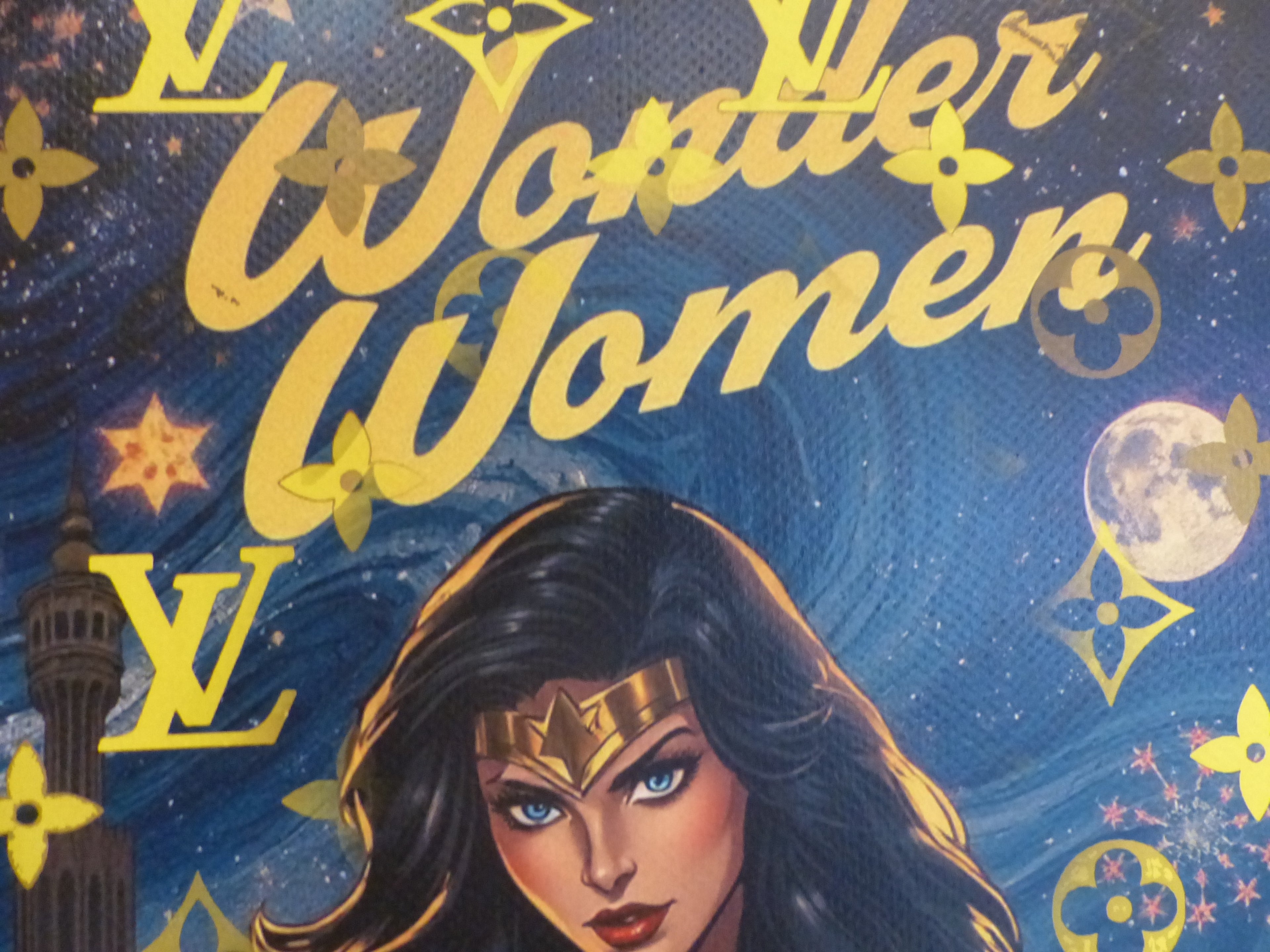 DEATH NYC fertig gerahmte Lithografie ltd Edit of 100 "Wonder Women II" 3D Siegel COA