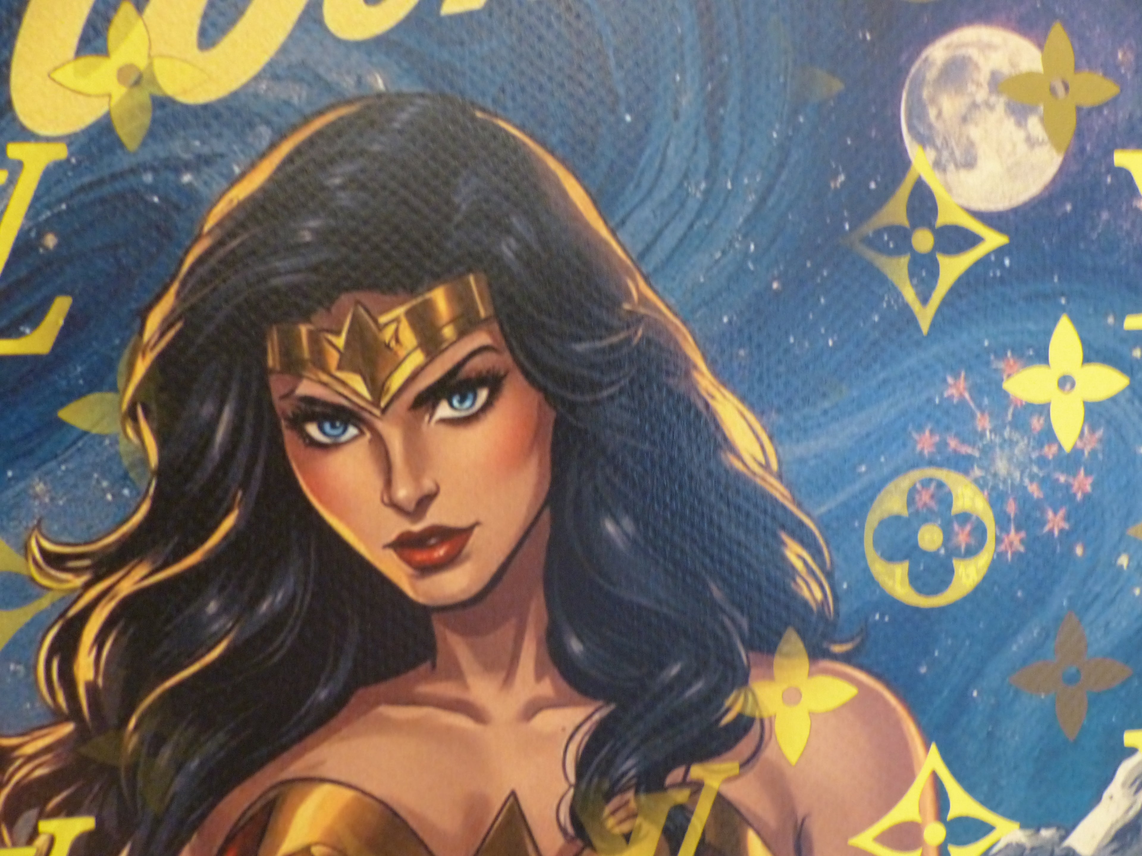 DEATH NYC fertig gerahmte Lithografie ltd Edit of 100 "Wonder Women II" 3D Siegel COA
