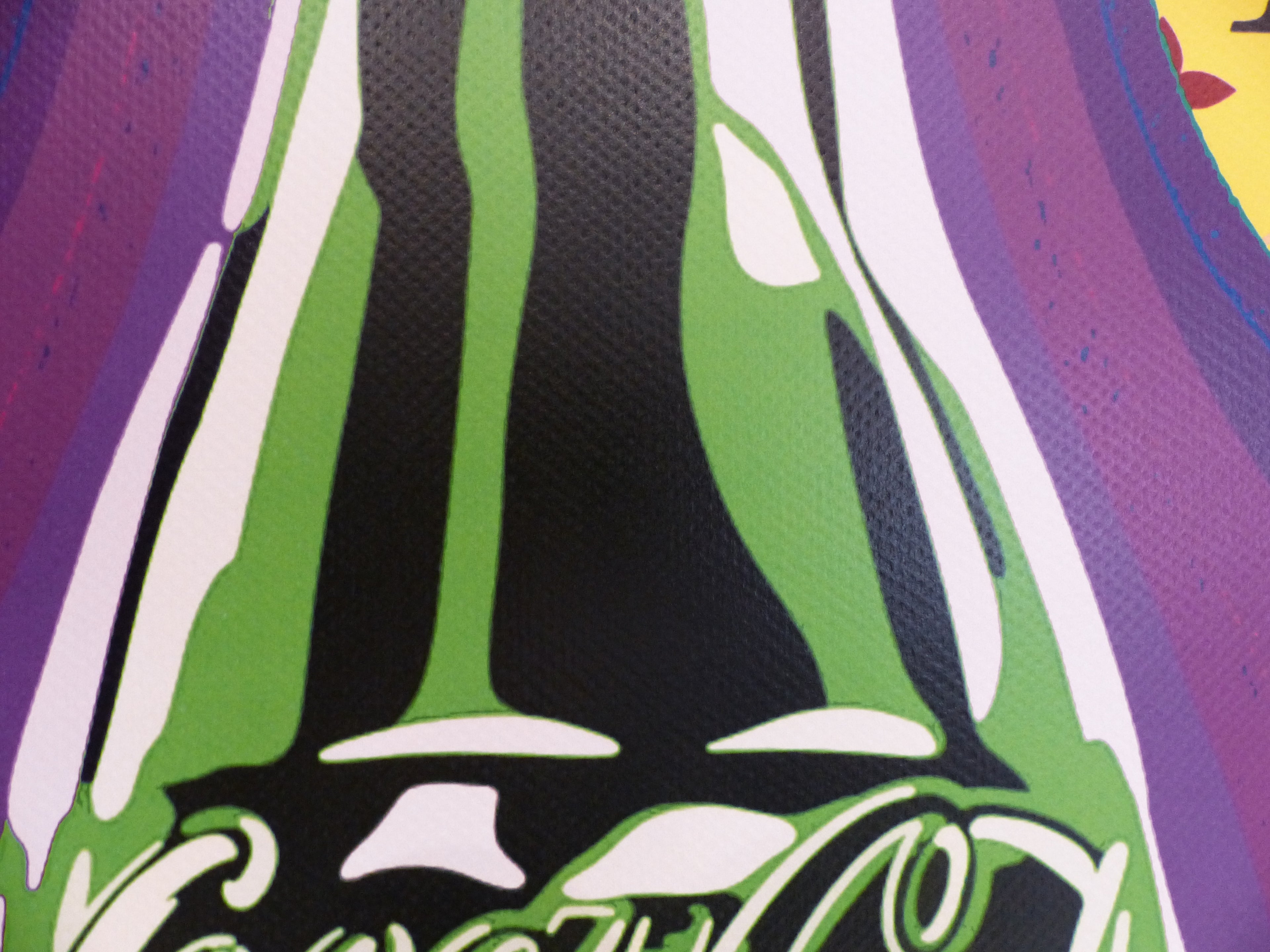 DEATH NYC fertig gerahmte Lithografie ltd. Edition of 100  "Coca-Cola" 3D Siegel u COA