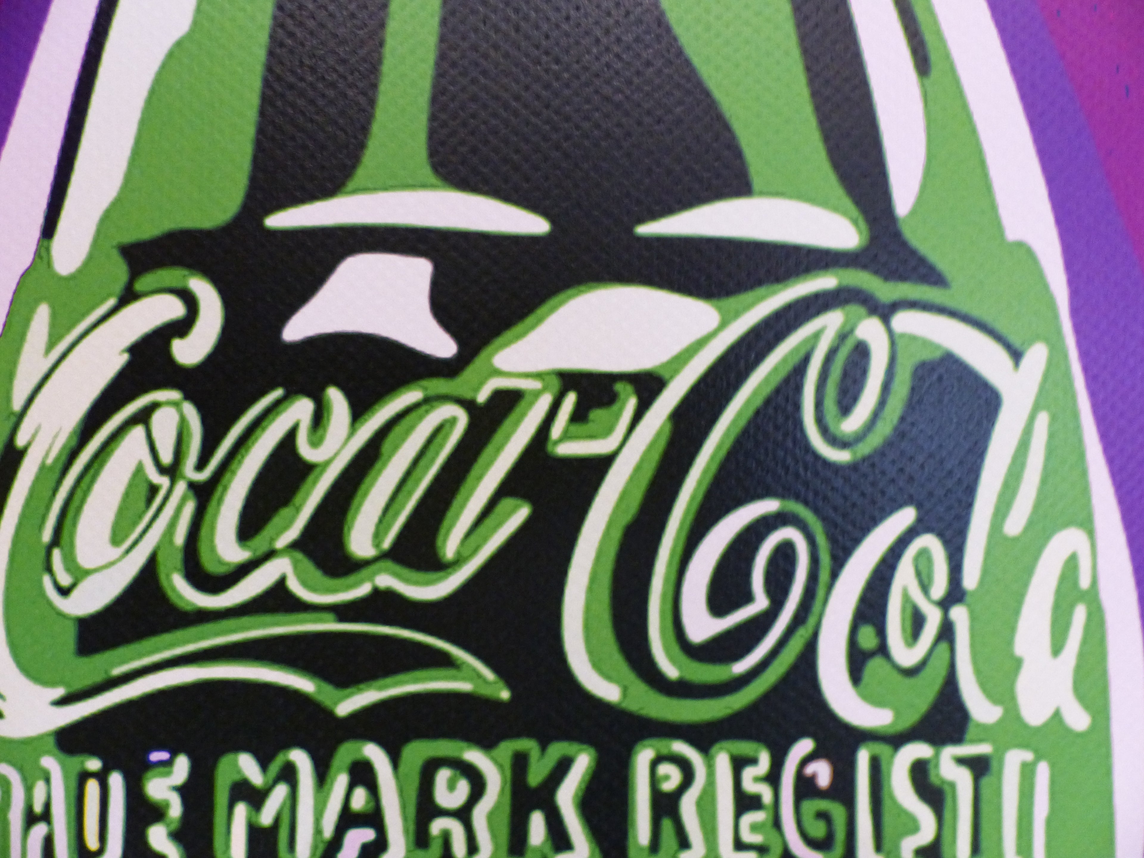 DEATH NYC fertig gerahmte Lithografie ltd. Edition of 100  "Coca-Cola" 3D Siegel u COA