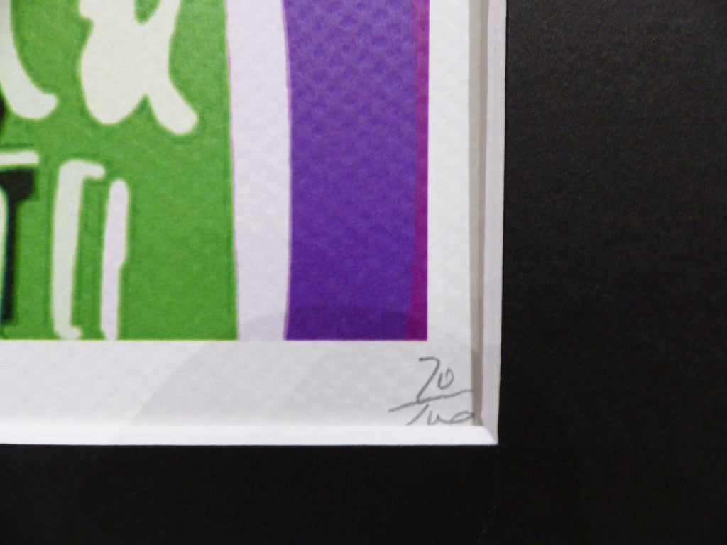 DEATH NYC fertig gerahmte Lithografie ltd. Edition of 100  "Coca-Cola" 3D Siegel u COA