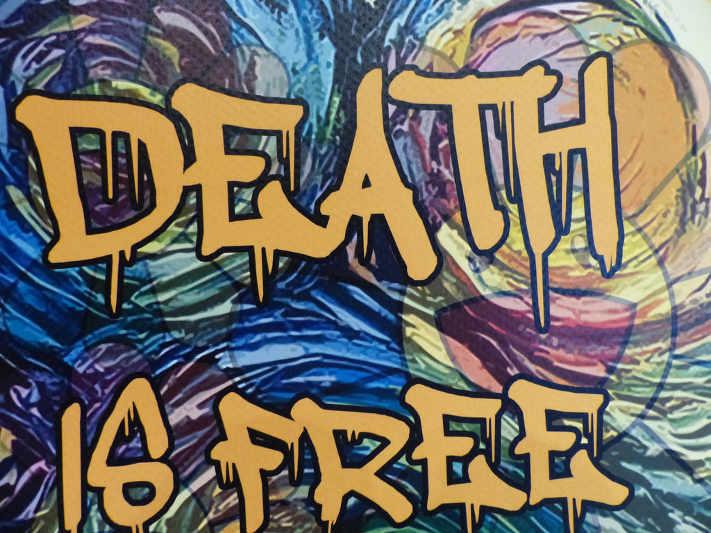 DEATH NYC fertig gerahmte Lithografie ltd. Edit. of 100  "Snoopy and Woodstock" 3D Siegel und COA