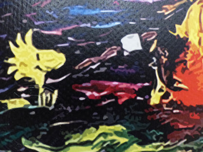 DEATH NYC fertig gerahmte Lithografie ltd. Edit. of 100  "Snoopy and Woodstock" 3D Siegel und COA