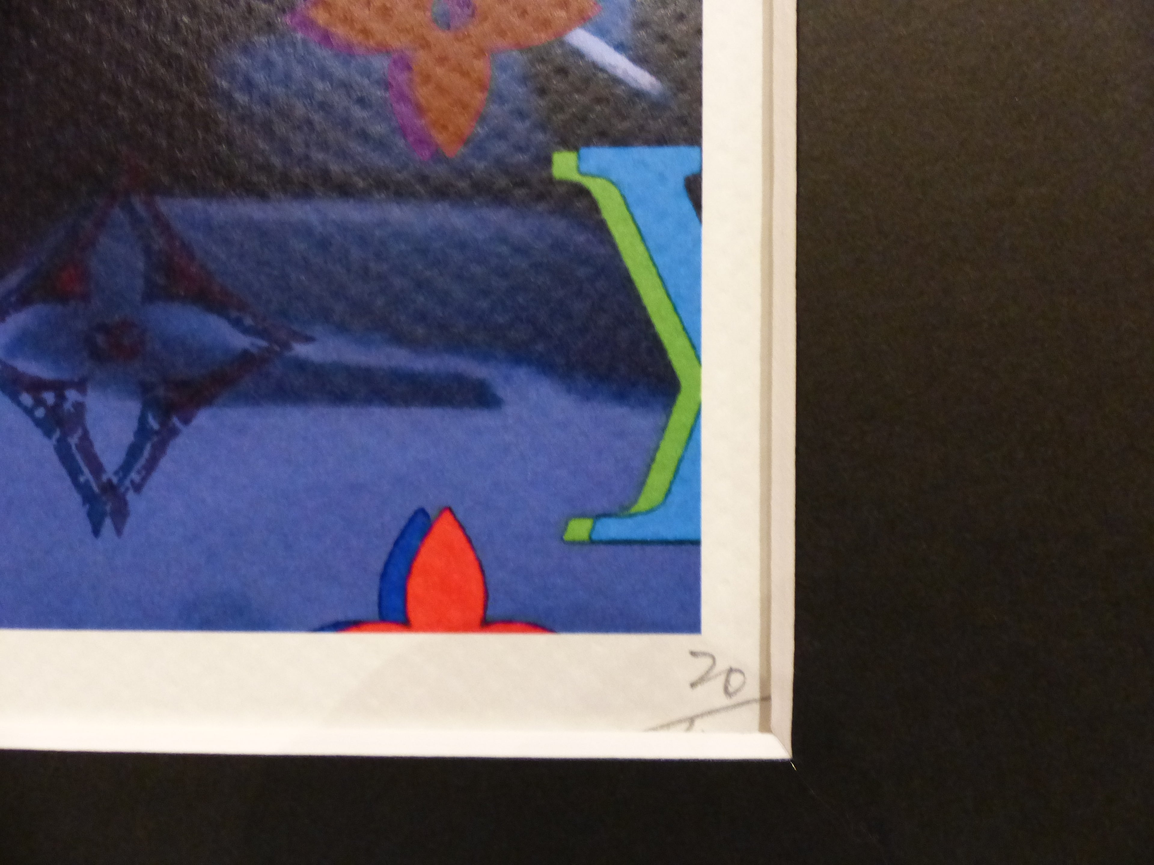 DEATH NYC gerahmte Lithografie ltd. Edit. of 100  "Super Mario Toad" 3D Siegel COA