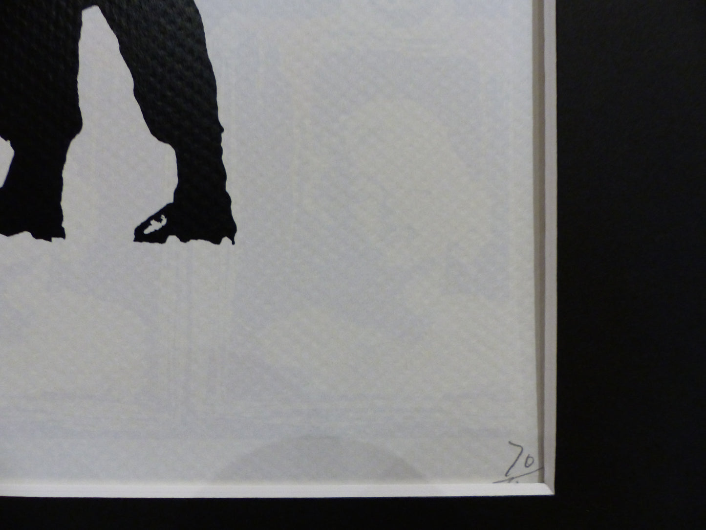 DEATH NYC fertig gerahmte Lithografie ltd.Edition "Peace Soldier Banksy II" 3D Siegel und COA