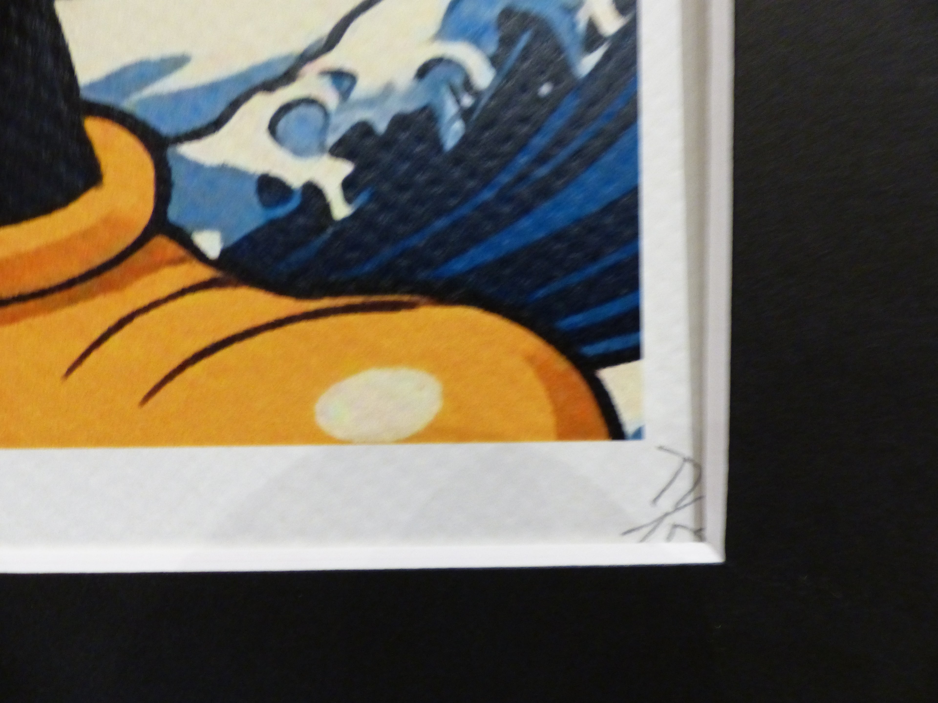 DEATH NYC fertig gerahmte Lithografie ltd. Edit of 100 "Mickey Mouse boxing" 3D Siegel COA