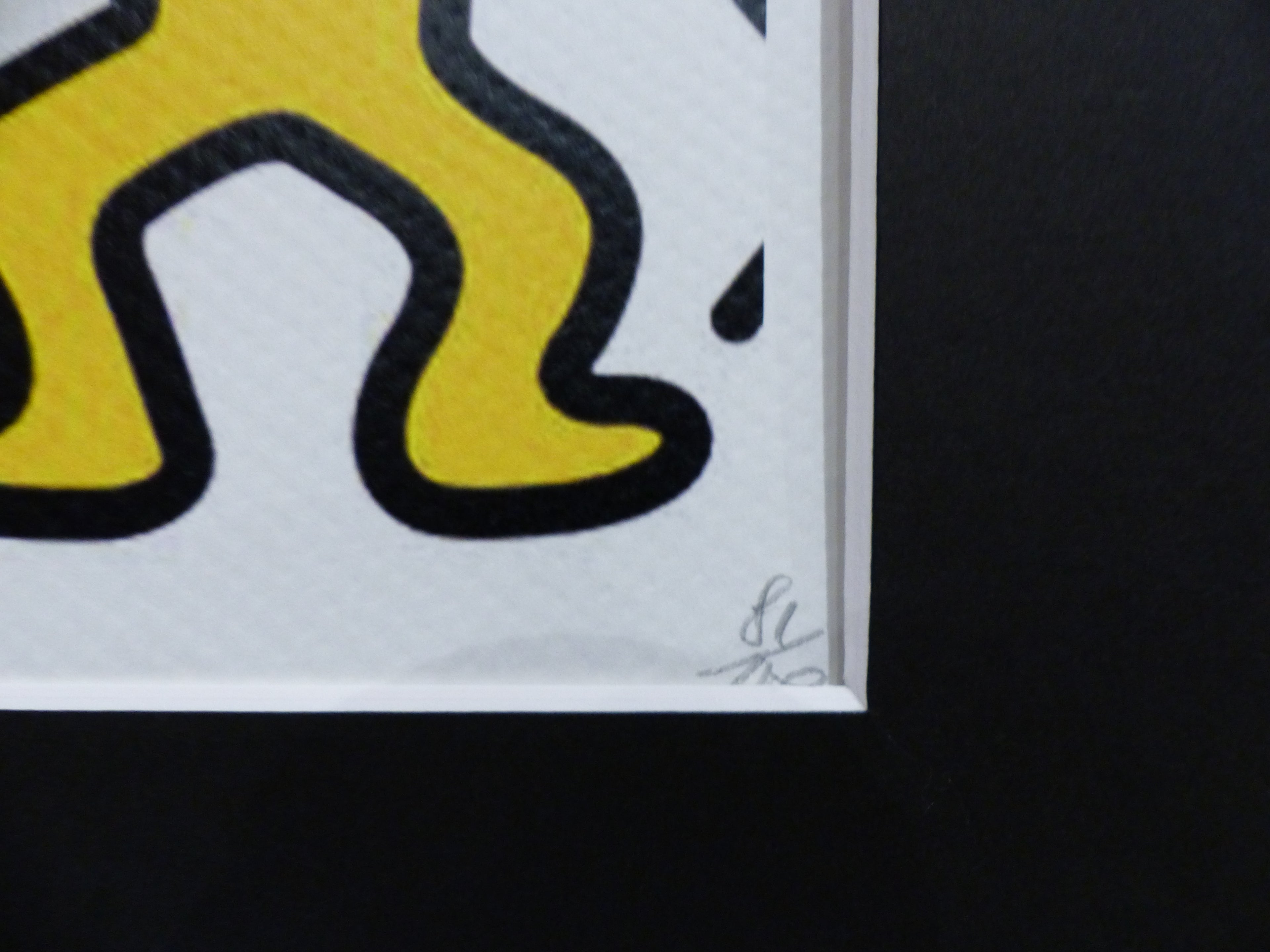 DEATH NYC fertig gerahmte Lithografie ltd. Edit. of 120"Banksy Umbrella Girl Keith Haring" 3D Siegel COA