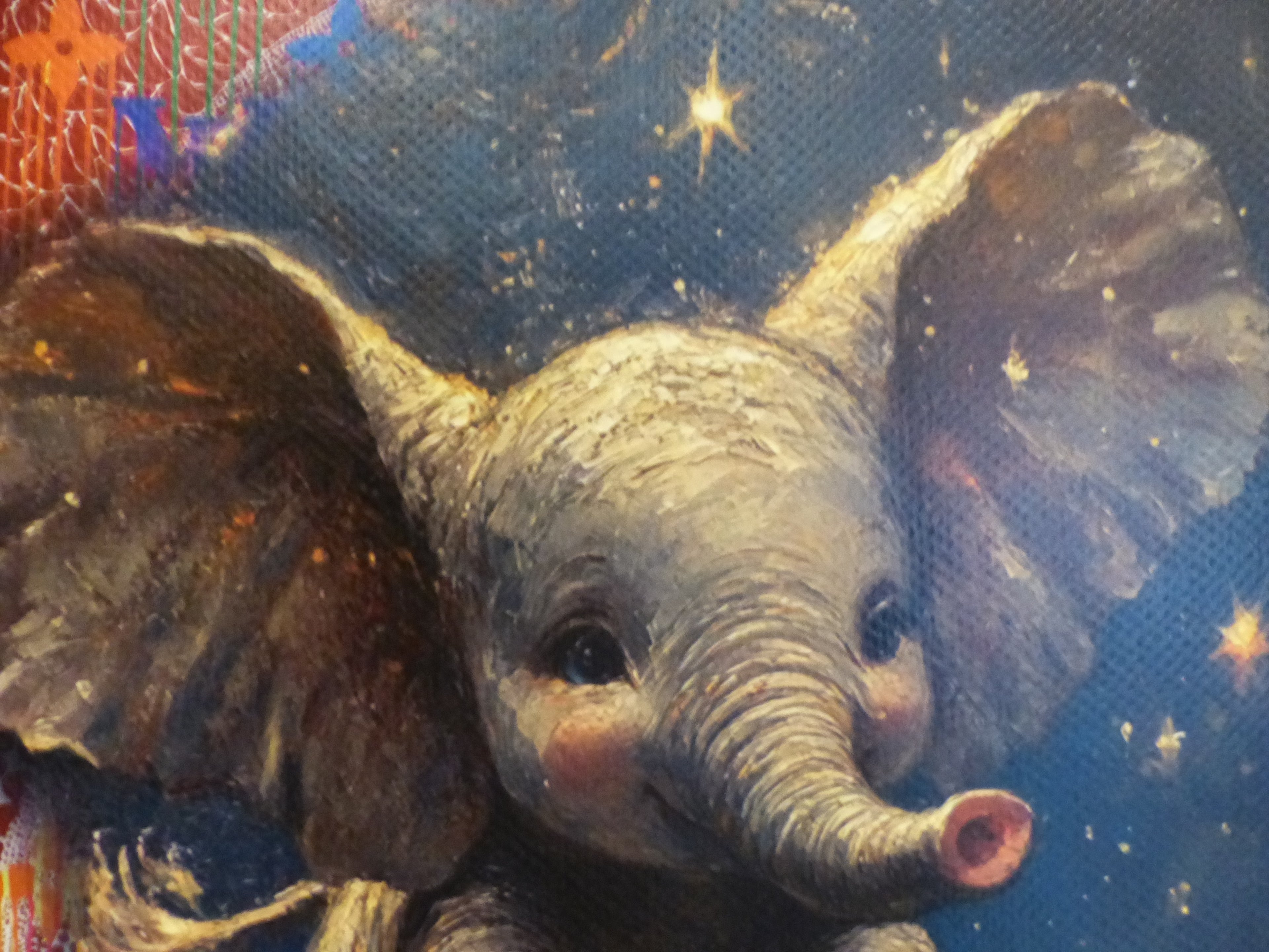 DEATH NYC fertig gerahmte Lithografie ltd Edit of 100 "Disney's Dumbo II" 3D Siegel COA