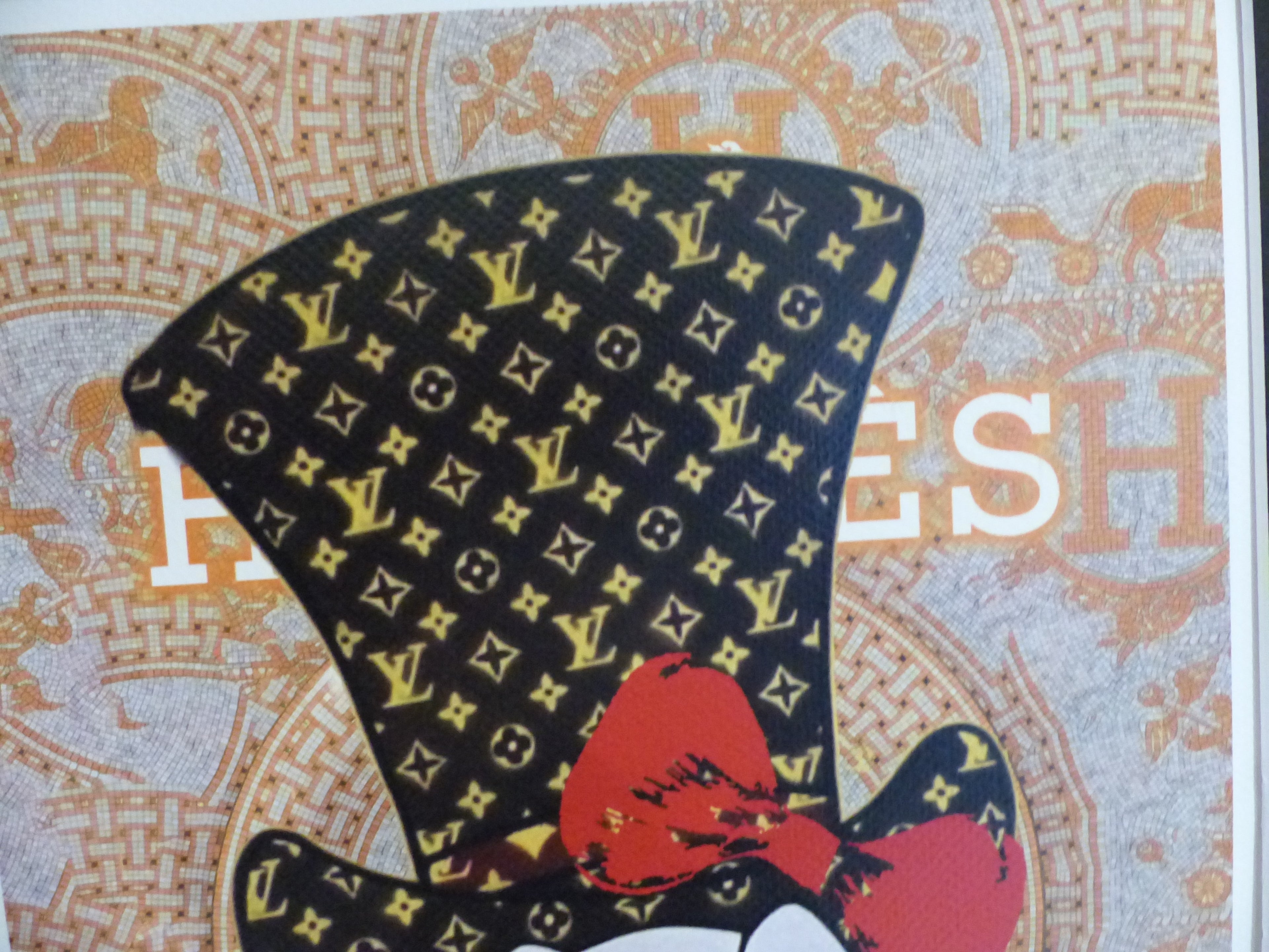 DEATH NYC fertig gerahmte Lithografie ltd. Edit. of 100 "Dagobert Duck Money" 3D Siegel COA