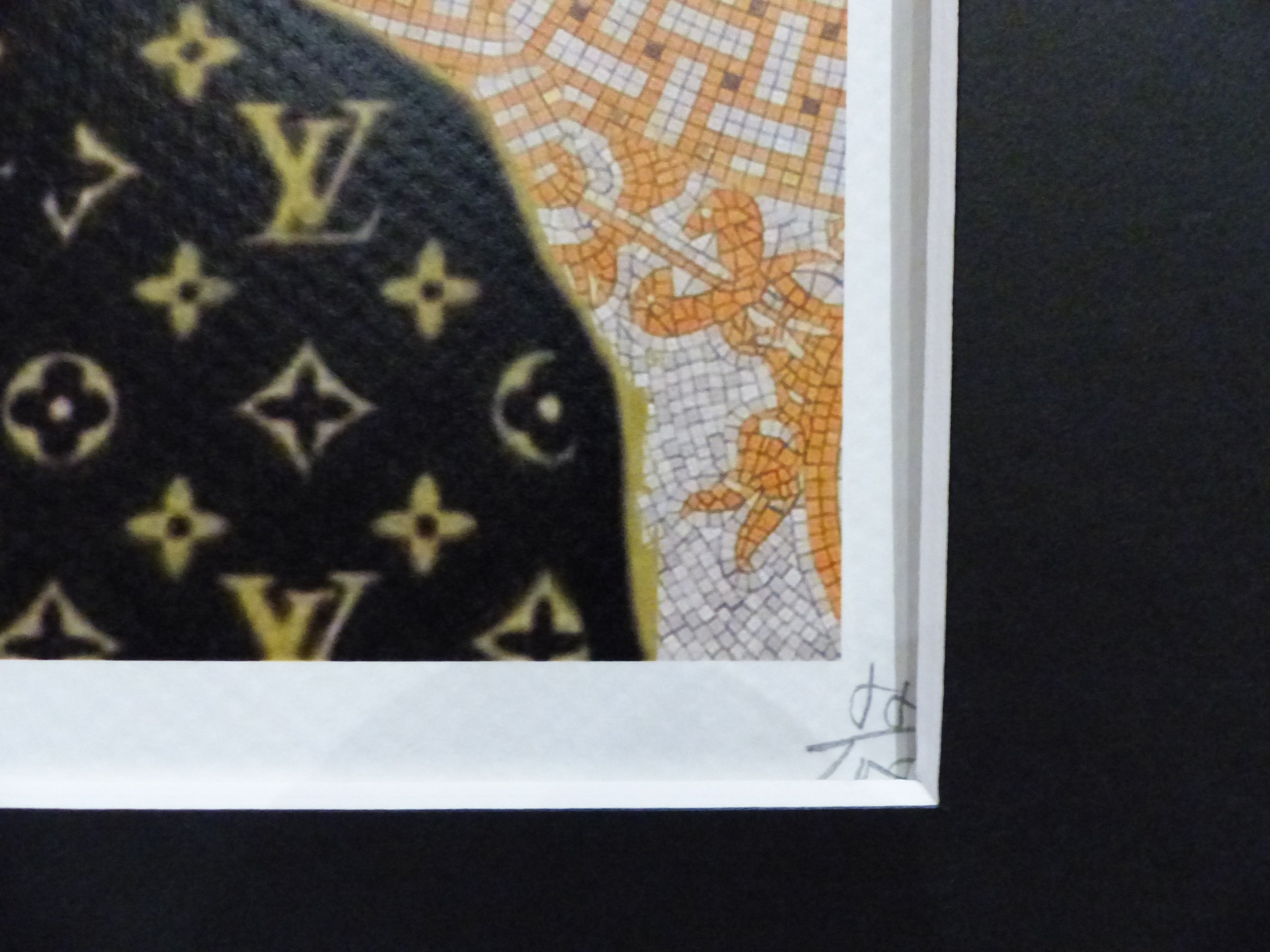 DEATH NYC fertig gerahmte Lithografie ltd. Edit. of 100 "Dagobert Duck Money" 3D Siegel COA