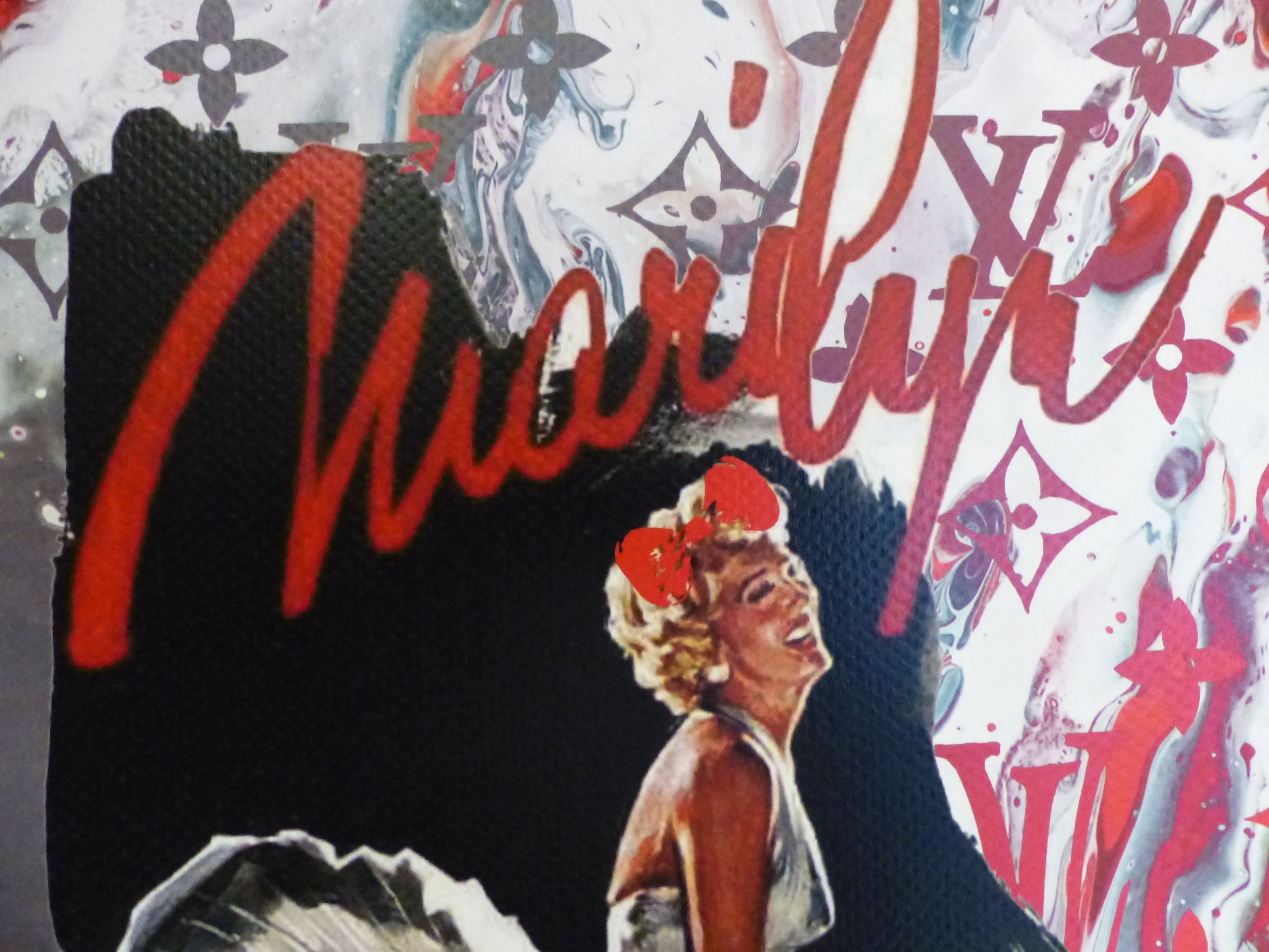 DEATH NYC fertig gerahmte Lithografie ltd. Edit of 100 "Marilyn Monroe Classic" 3D Siegel COA