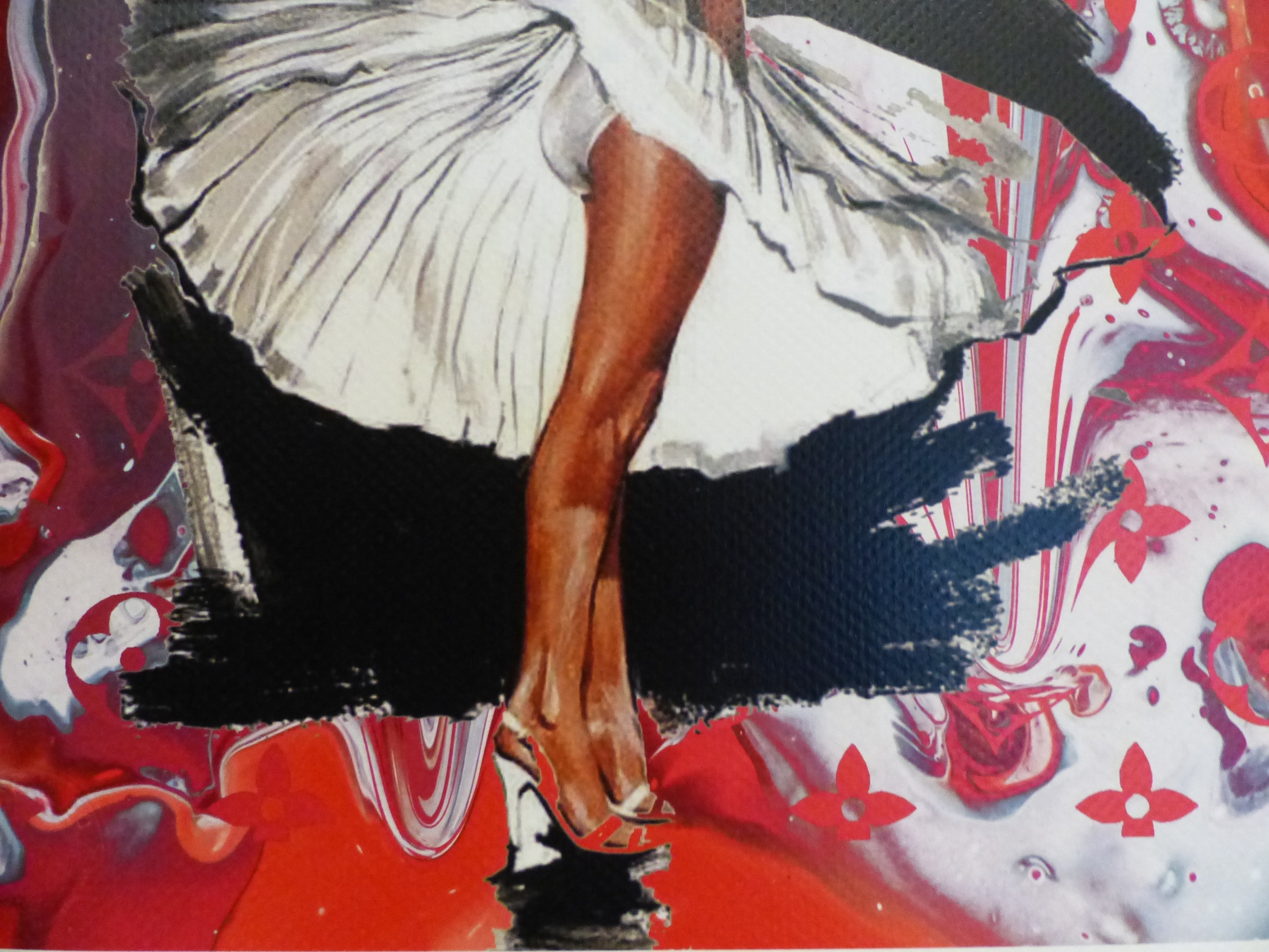 DEATH NYC fertig gerahmte Lithografie ltd. Edit of 100 "Marilyn Monroe Classic" 3D Siegel COA