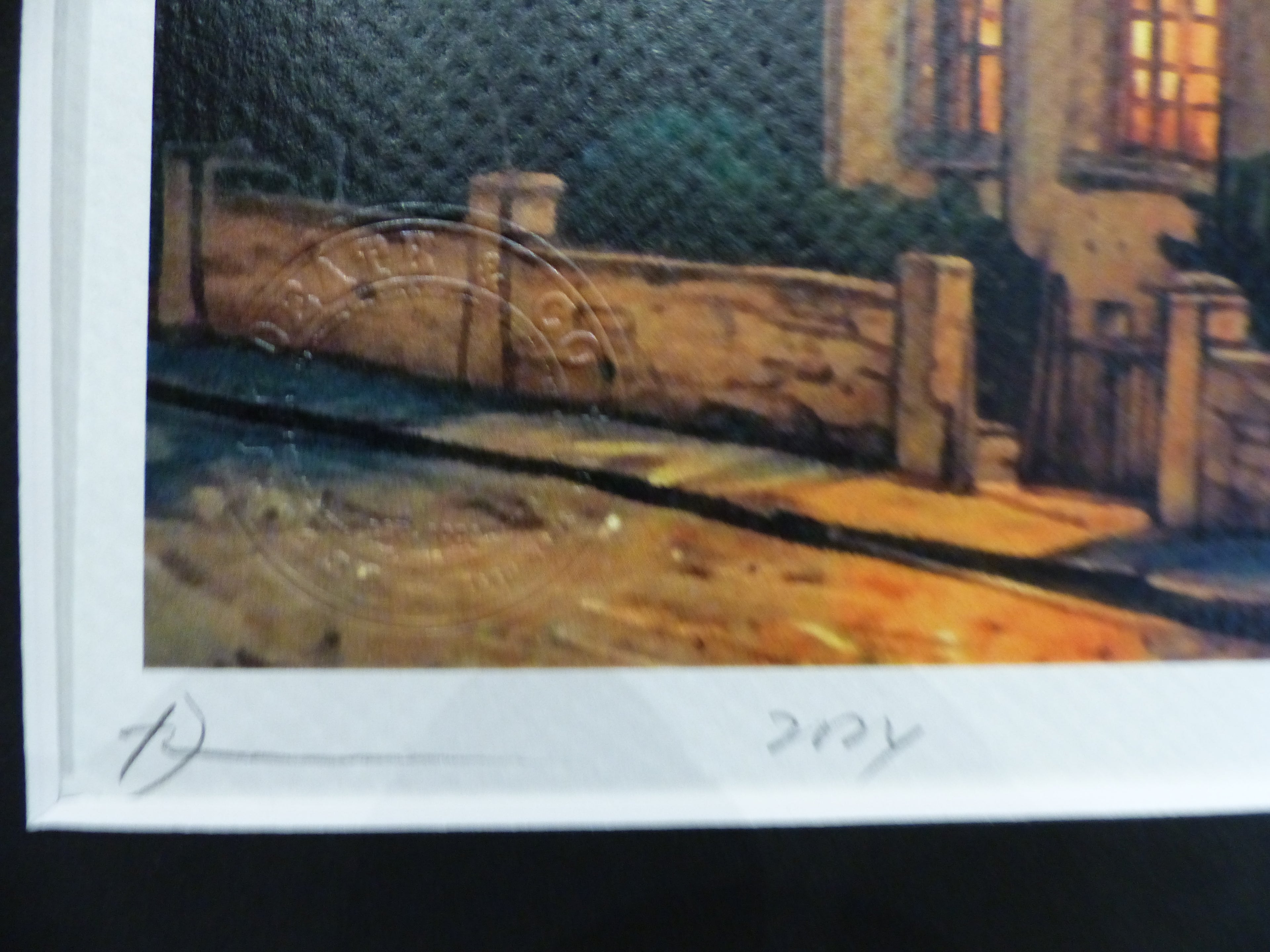 DEATH NYC gerahnmte Lithografie ltd. Edit. of "Balloon Girl van Gogh and Murakami flower" 3D Siegel COA