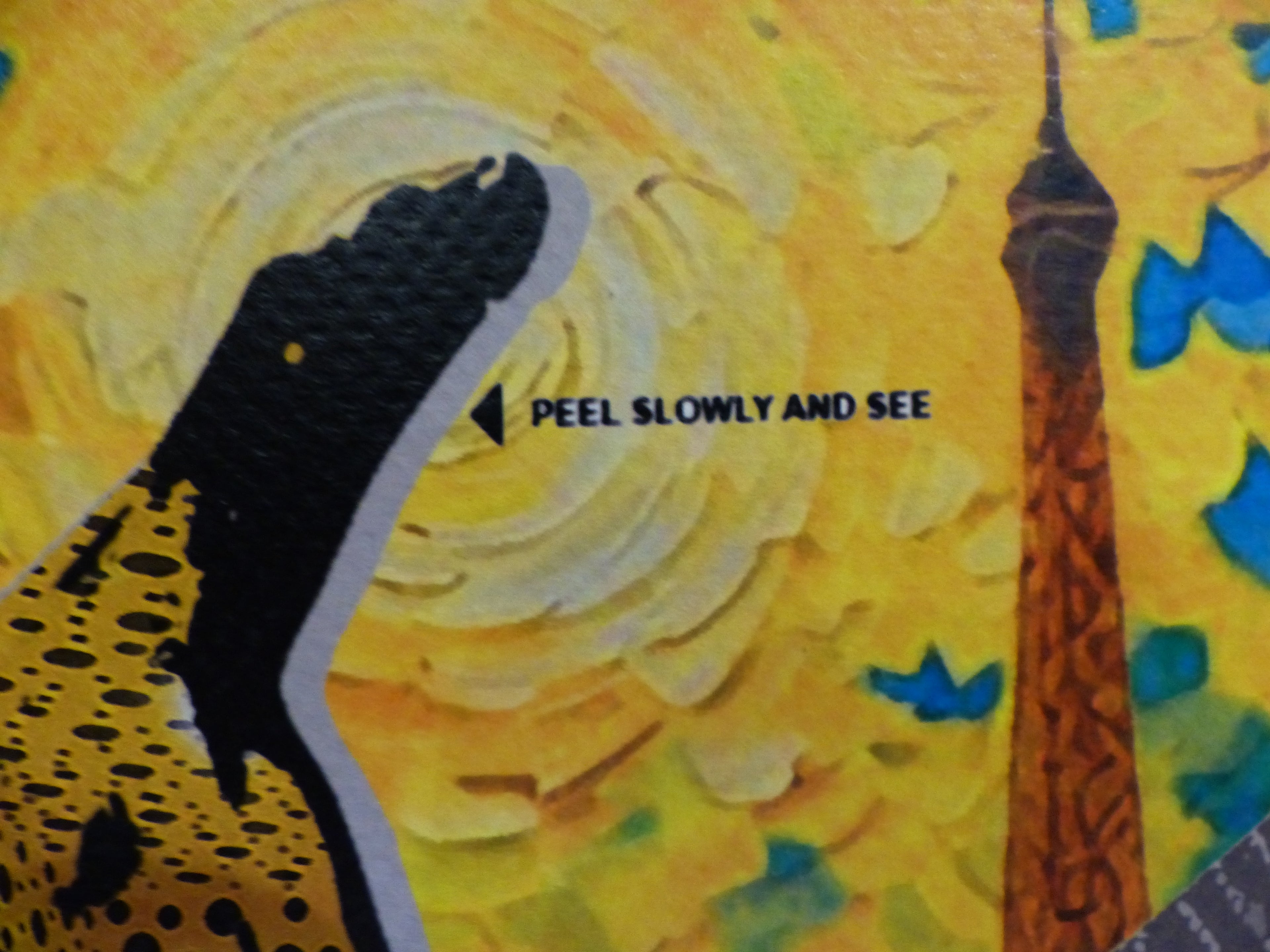 DEATH NYC fertig gerahmte Lithografie ltd. Edit. of 100 "Comedian Banana" 3D Siegel and COA