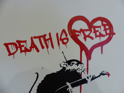 DEATH NYC fertig gerahmte Lithografie ltd. Edit. of 100 "Angry Snoopy" 3D-Siegel and COA