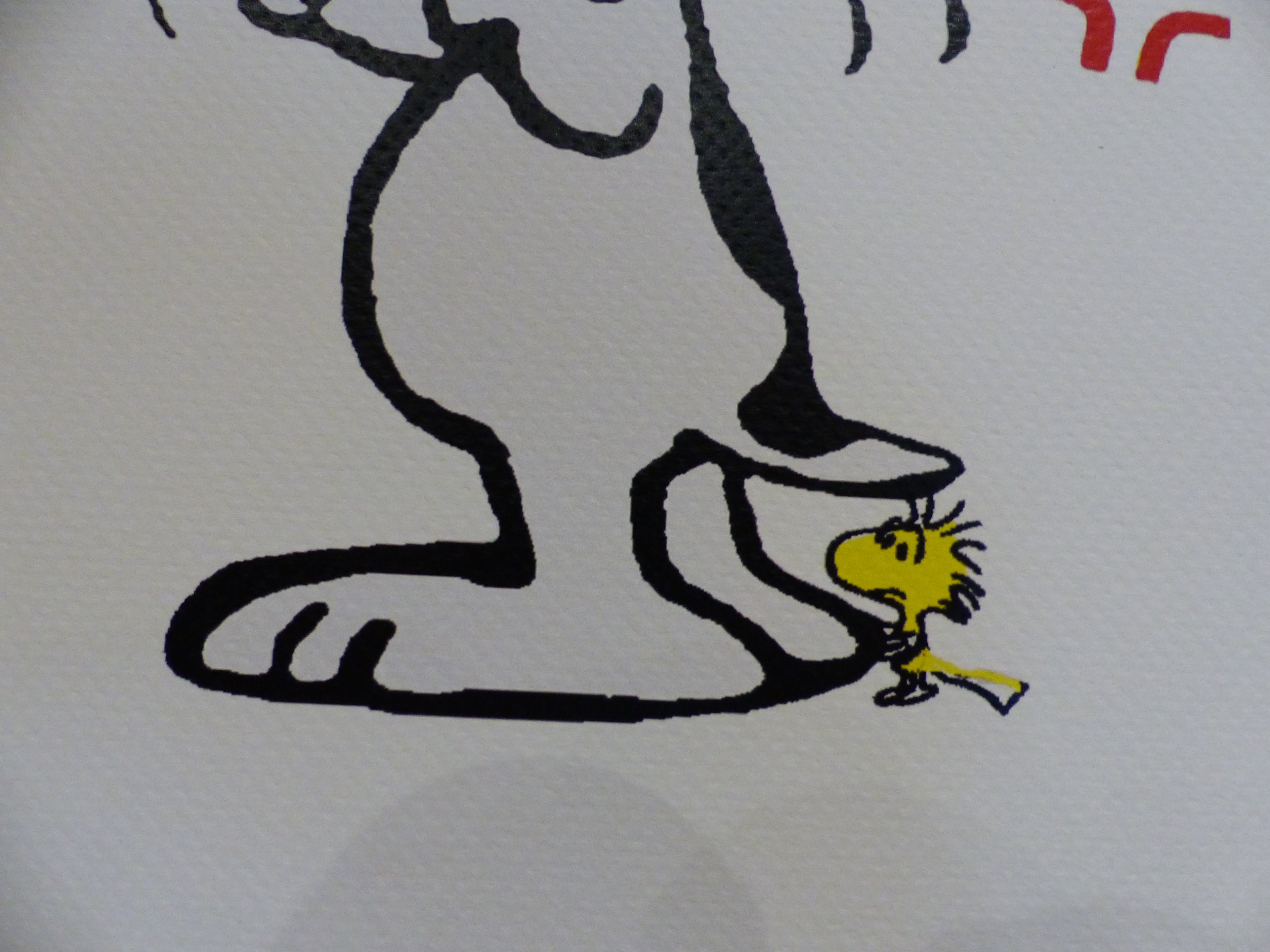 DEATH NYC fertig gerahmte Lithografie ltd. Edit. of 100 "Angry Snoopy" 3D-Siegel and COA