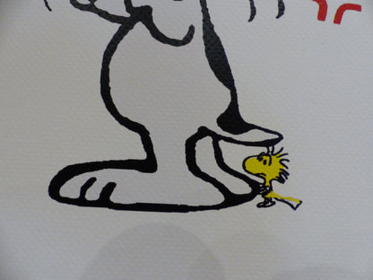 DEATH NYC fertig gerahmte Lithografie ltd. Edit. of 100 "Angry Snoopy" 3D-Siegel and COA