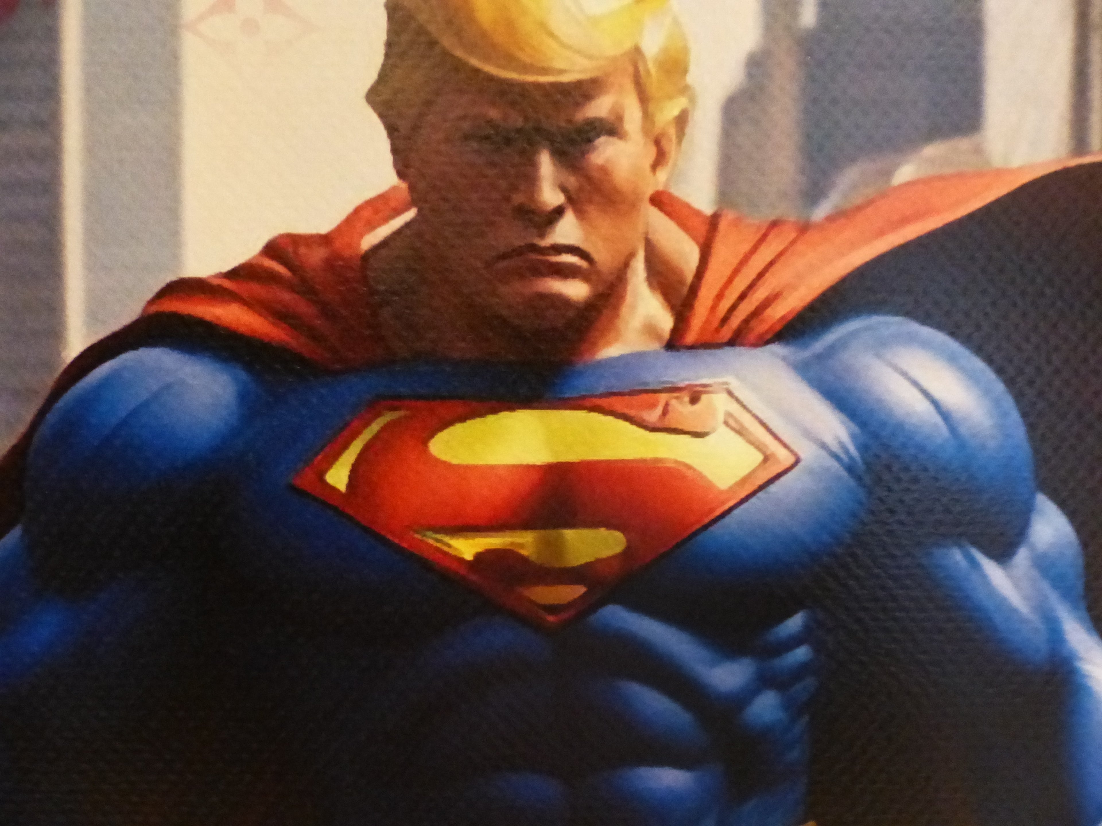 DEATH NYC fertig gerahmte Lithografie ltd. Edit. of 100 "Super Trump" 3D Siegel u COA