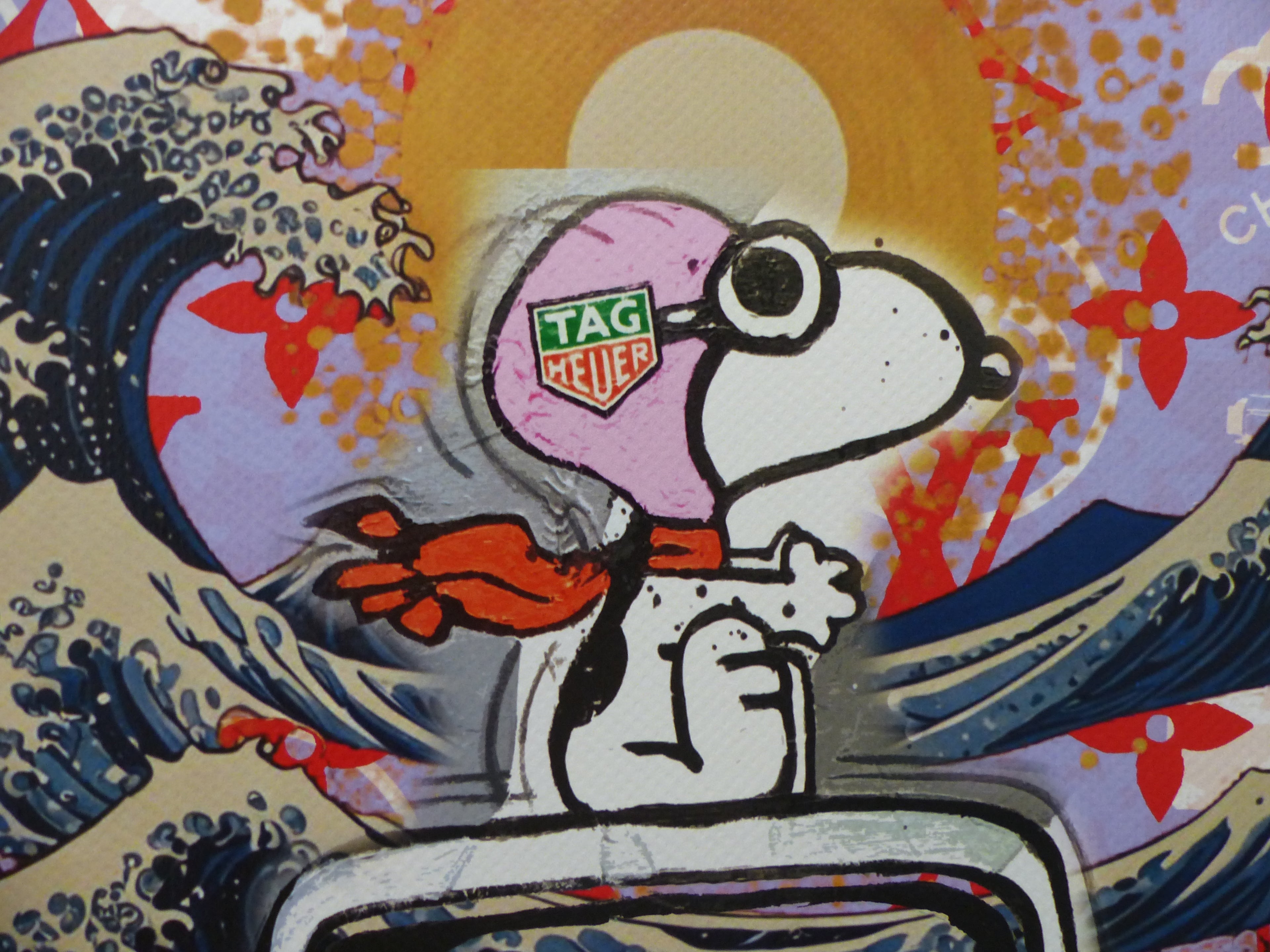 DEATH NYC "im wertigen Holzrahmen" Lithografie ltd.Edit. of "Porsche" 3D Siegel