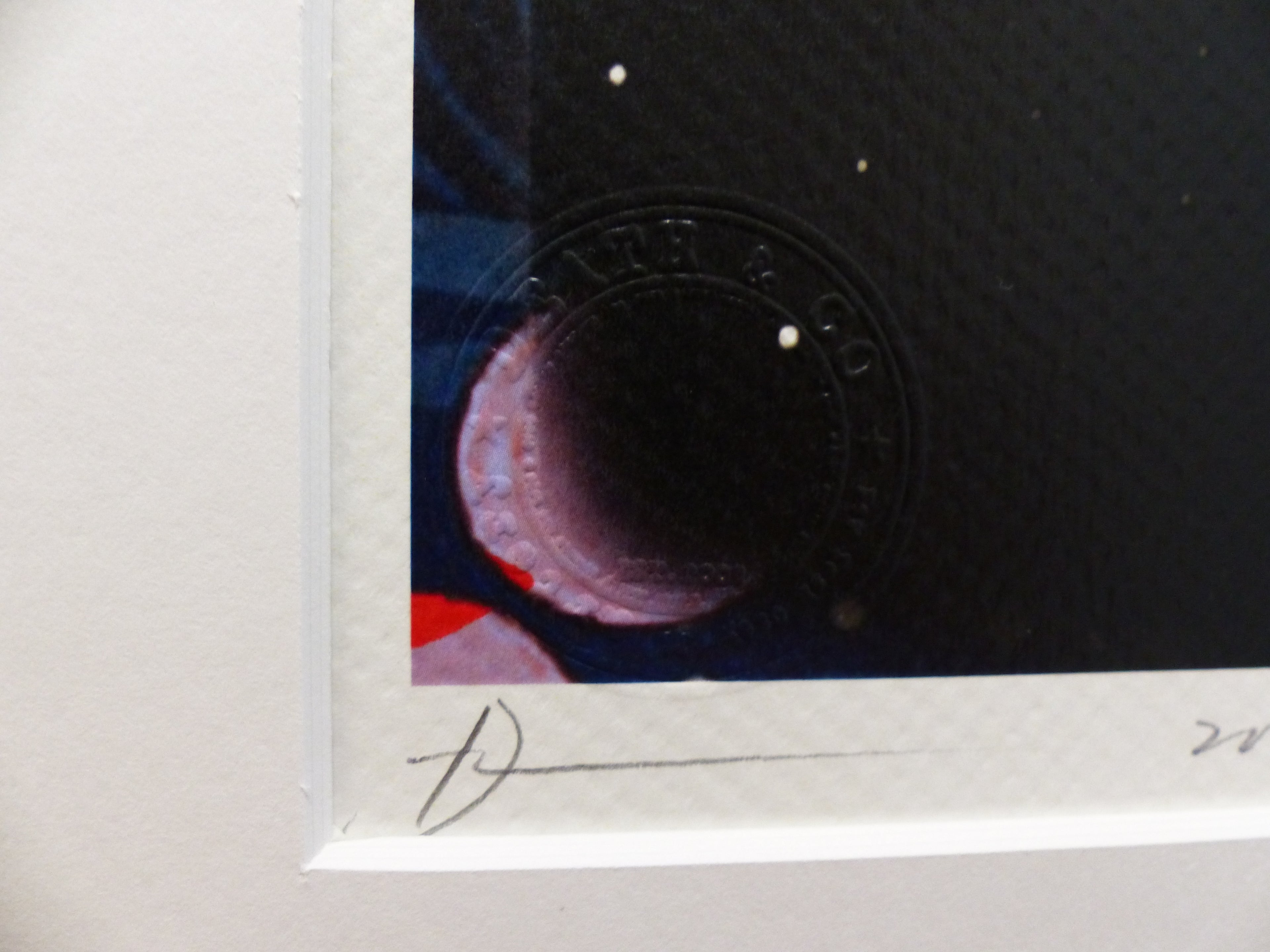 DEATH NYC "im wertigen Holzrahmen" Lithografie ltd.Edit. of "Porsche" 3D Siegel