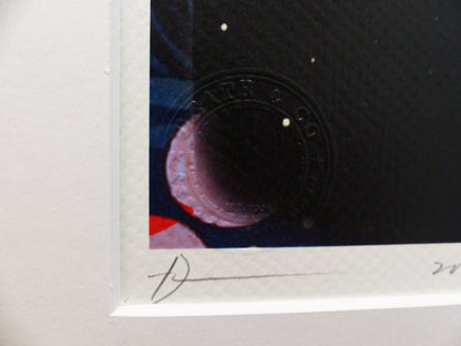 DEATH NYC "im wertigen Holzrahmen" Lithografie ltd.Edit. of "Porsche" 3D Siegel