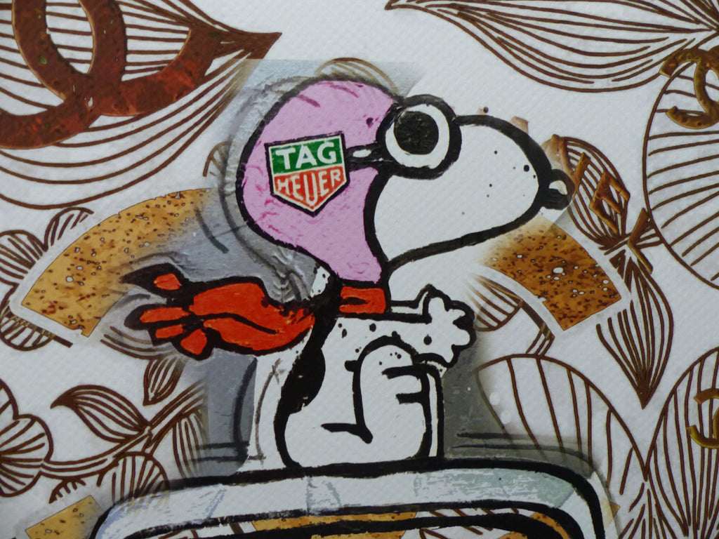 DEATH NYC Lithographie "Snoopy with Porsche" ltd. Edition of "120" 3D Siegel und COA (Kopie)