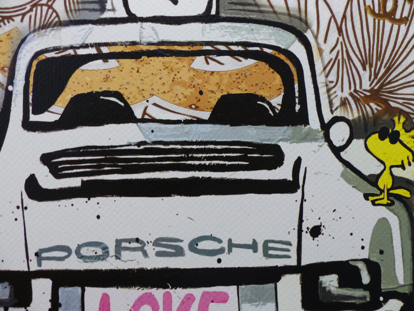 DEATH NYC Lithographie "Snoopy with Porsche" ltd. Edition of "120" 3D Siegel und COA (Kopie)
