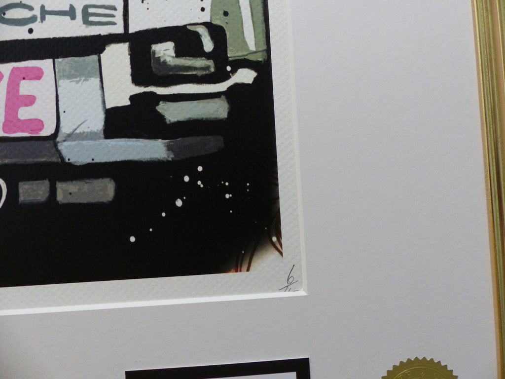 DEATH NYC Lithographie "Snoopy with Porsche" ltd. Edition of "120" 3D Siegel und COA (Kopie)