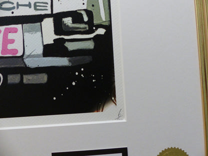 DEATH NYC Lithographie "Snoopy with Porsche" ltd. Edition of "120" 3D Siegel und COA (Kopie)
