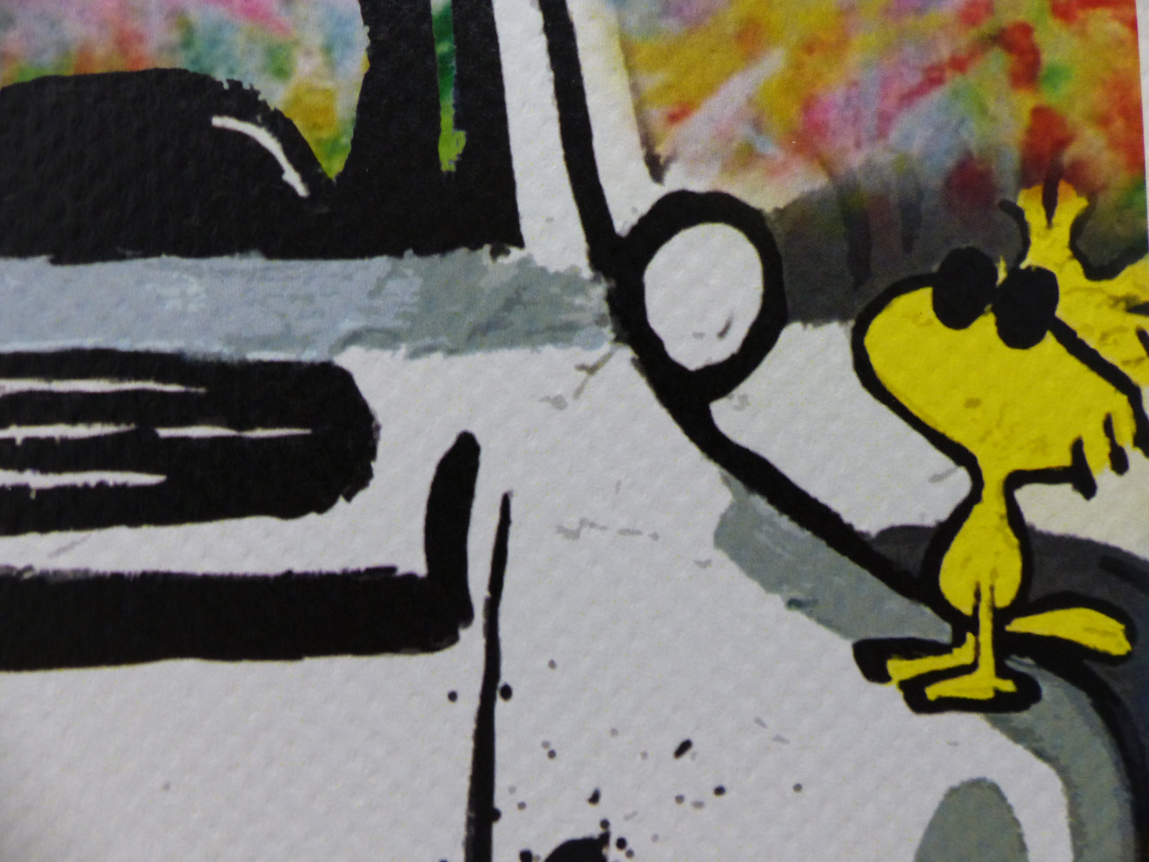 DEATH NYC Snoopy with Porsche Lithografie ltd.Edit. of "120" 3D Siegel COA