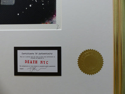 DEATH NYC Snoopy with Porsche Lithografie ltd.Edit. of "120" 3D Siegel COA
