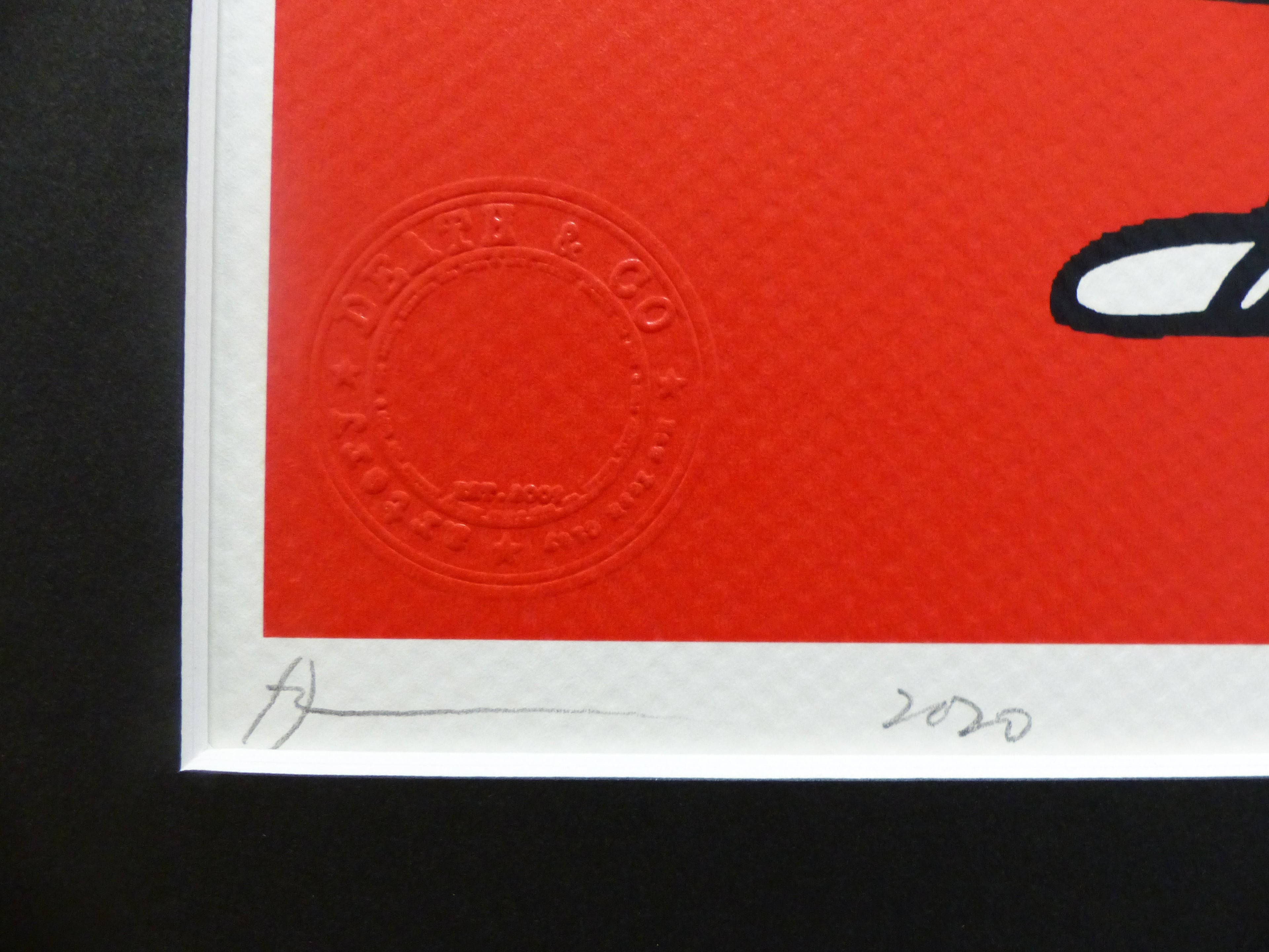 DEATH NYC "GERAHMT" Lithografie ltd. edition of 120 "Snoopy kiss Lucy" 3D Siegel COA