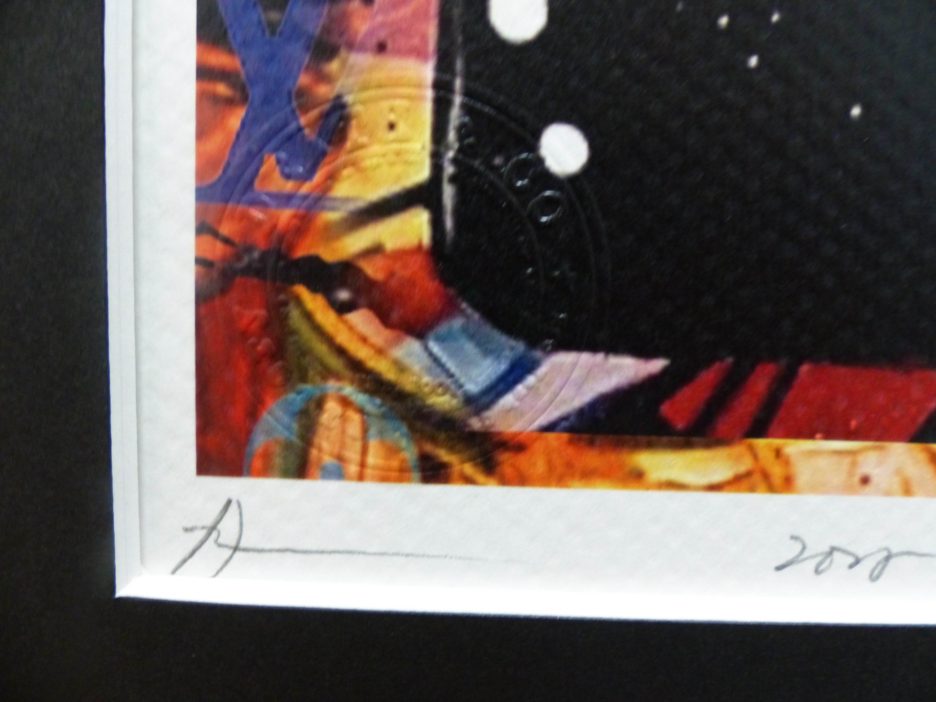 DEATH NYC "im wertigen Holzrahmen" Lithografie ltd.Edit. of "120" "Porsche" 3D Siegel