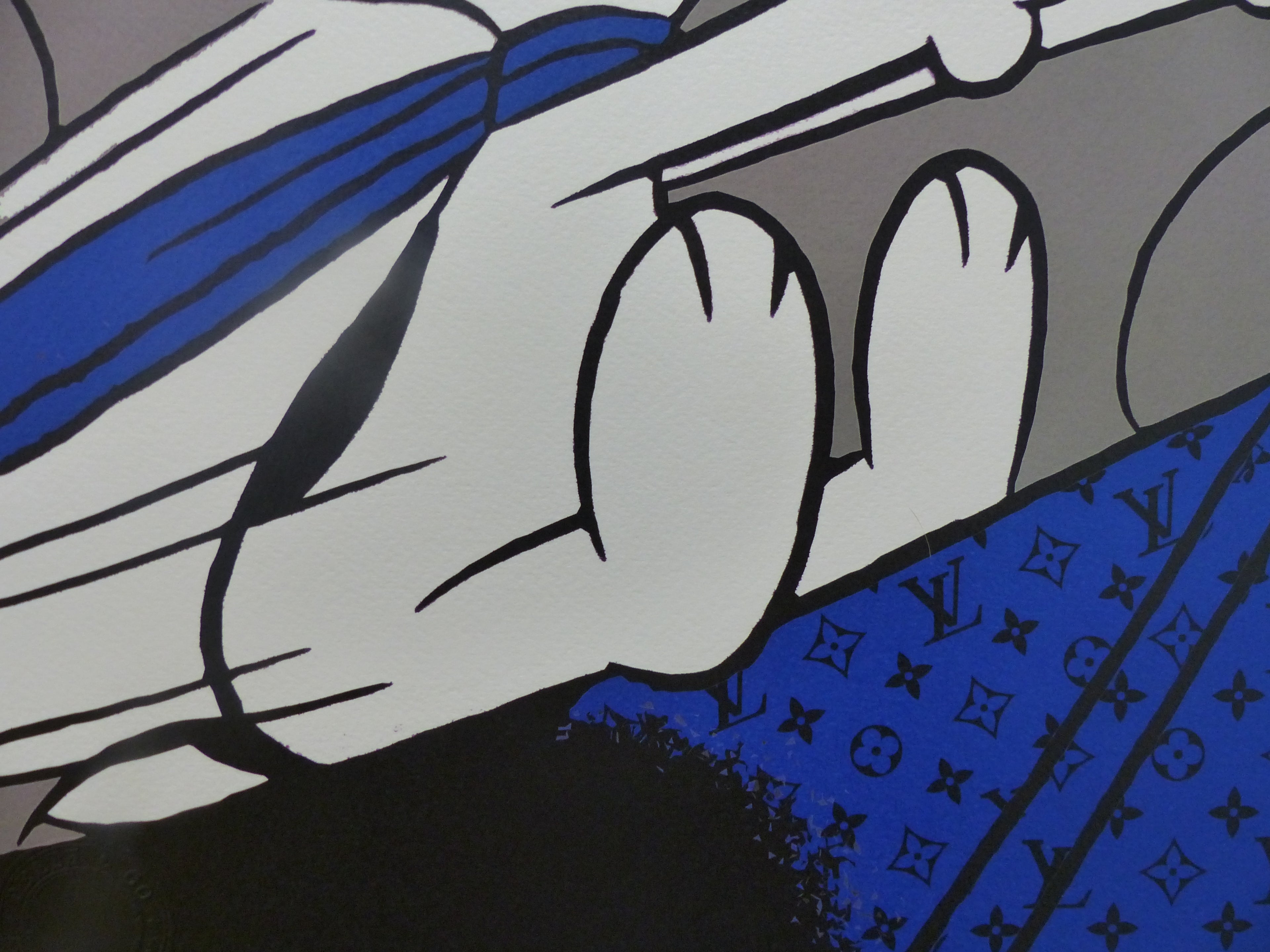 DEATH NYC fertig gerahmte Lithografie ltd.Edit. of 100 "Snoopy in rage" 3D Siegel COA