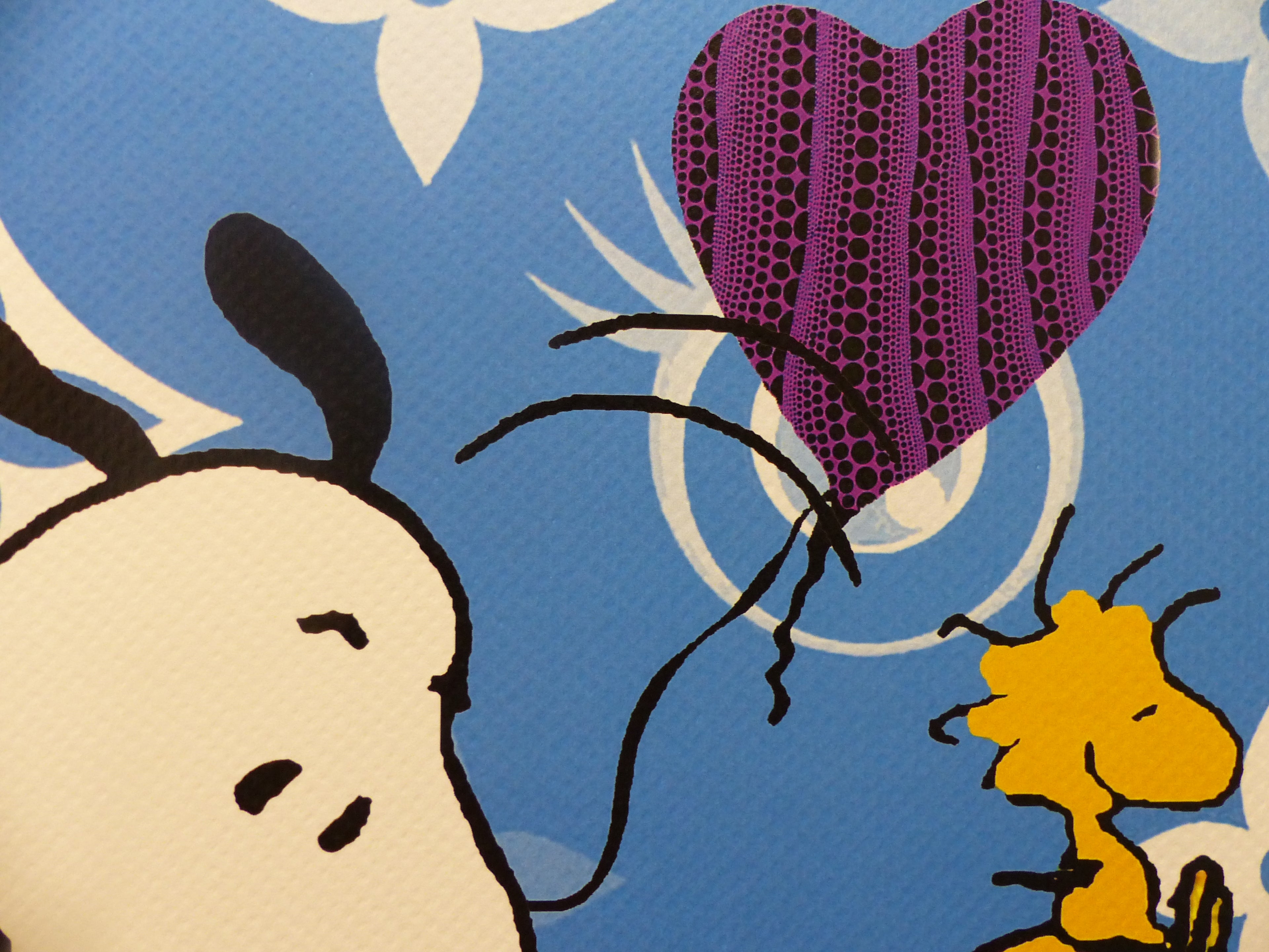 DEATH NYC fertig gerahmte Lithografie ltd.Edit. of 100 "Skateboard Snoopy" 3D Siegel COA