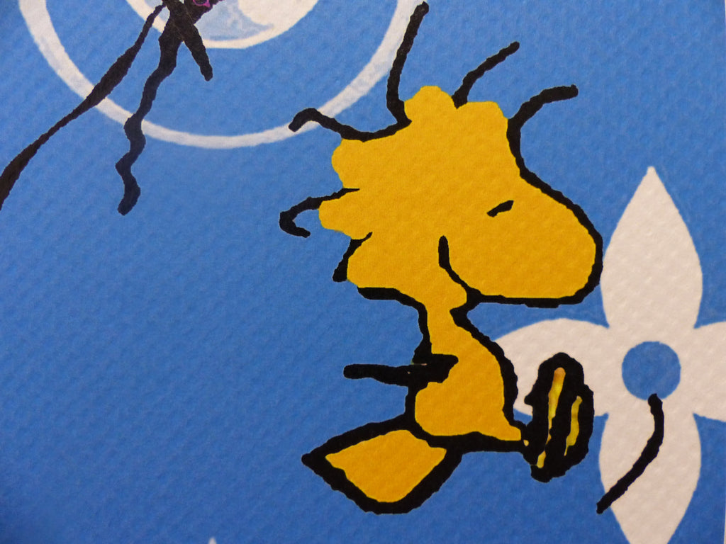 DEATH NYC fertig gerahmte Lithografie ltd.Edit. of 100 "Skateboard Snoopy" 3D Siegel COA