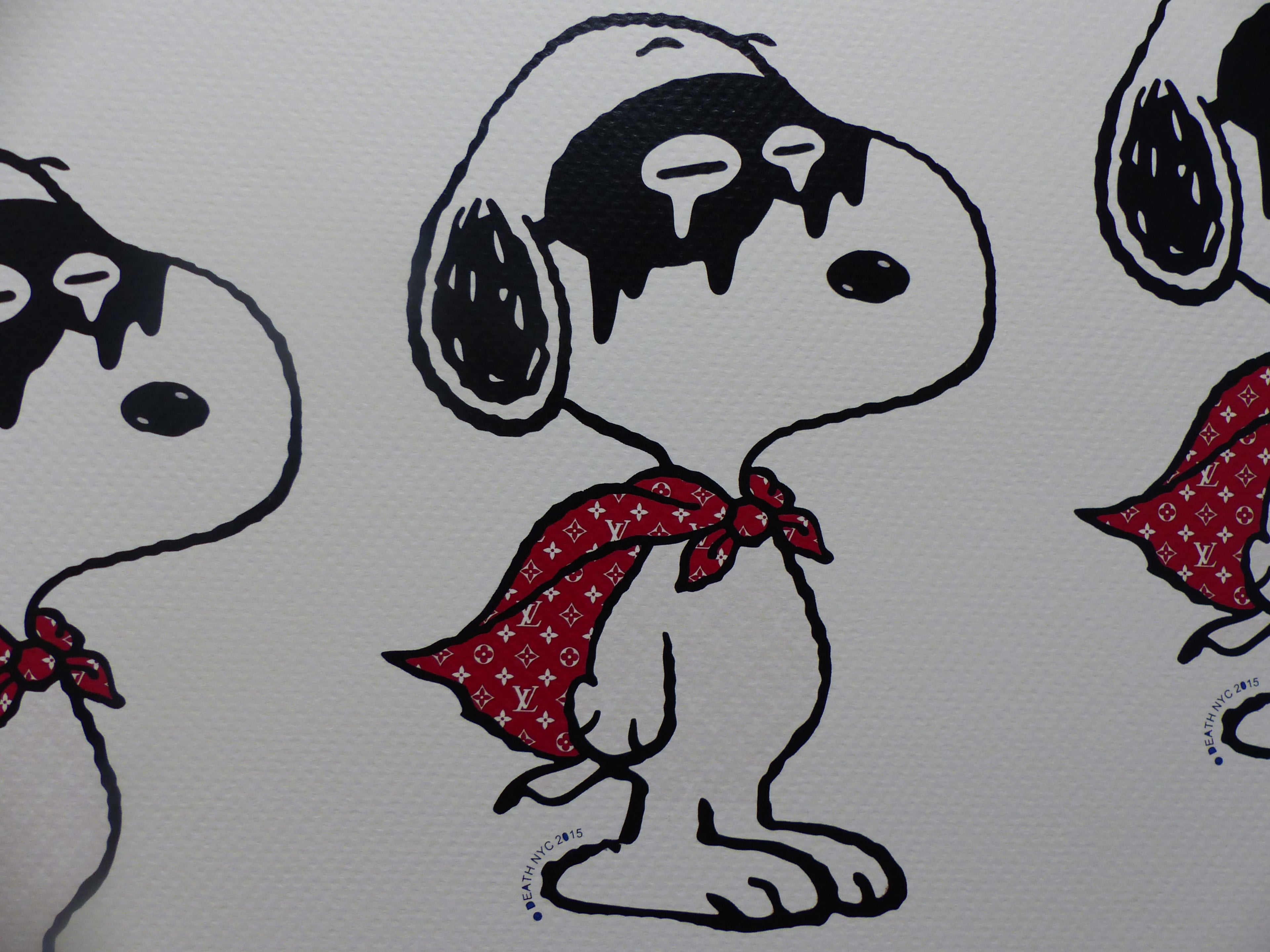 DEATH NYC fertig gerahmt Lithografie ltd. edit. of "120" C.O.A. "Snoopy  as Don Juan"