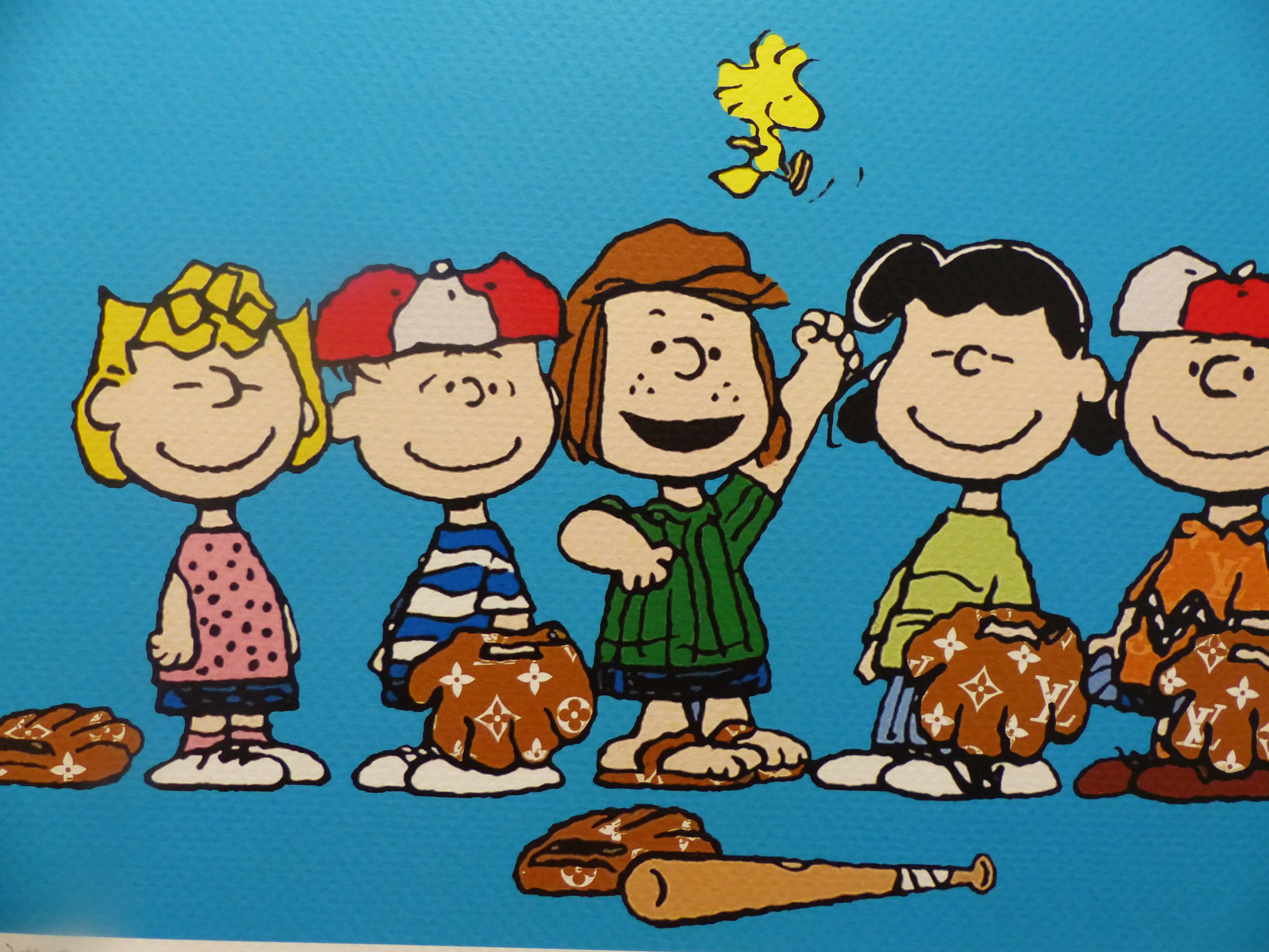 DEATH NYC "GERAHMT" Lithografie ltd. edition of 100 C.O.A. "Snoopy and friends"