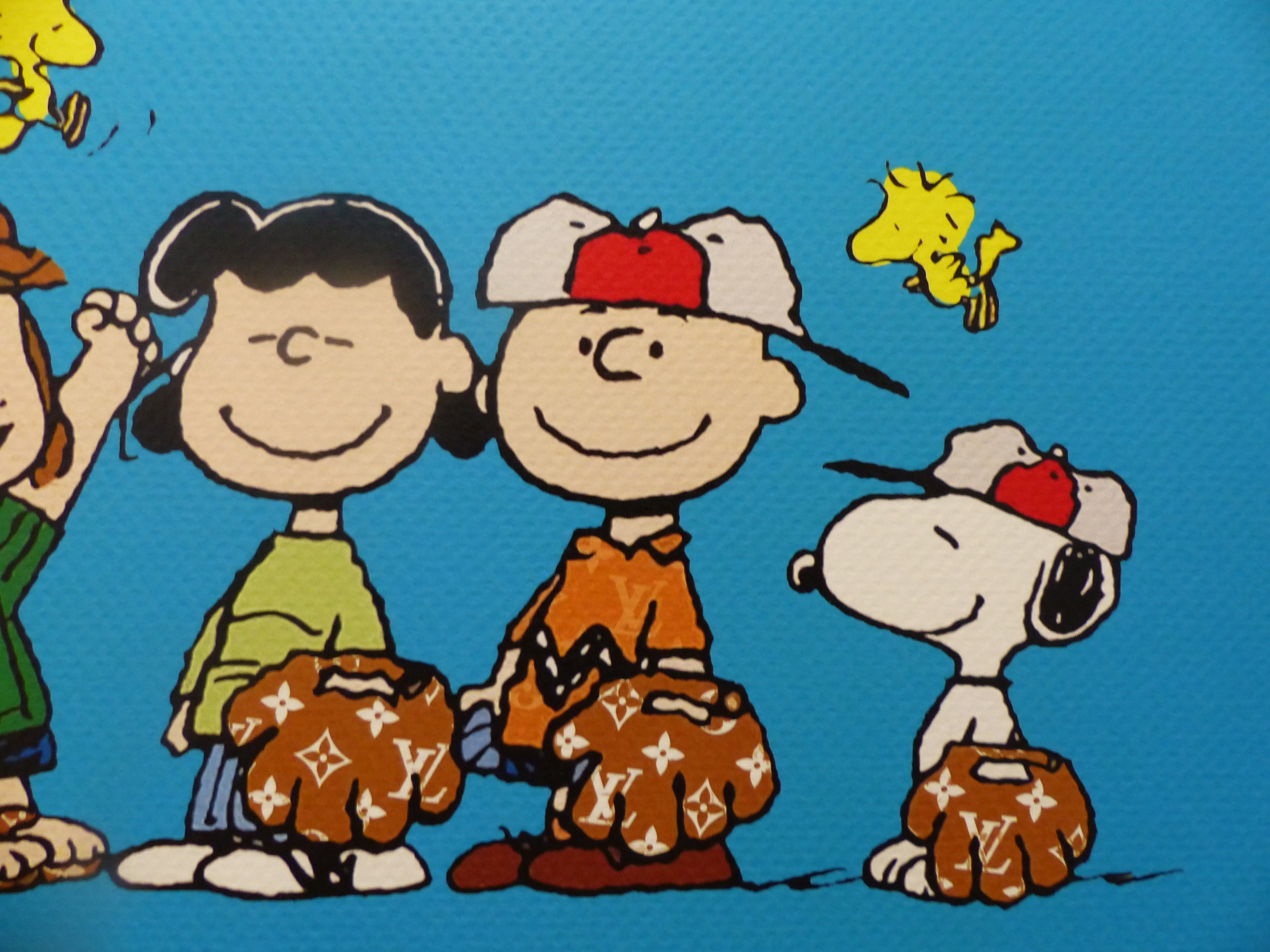 DEATH NYC "GERAHMT" Lithografie ltd. edition of 100 C.O.A. "Snoopy and friends"