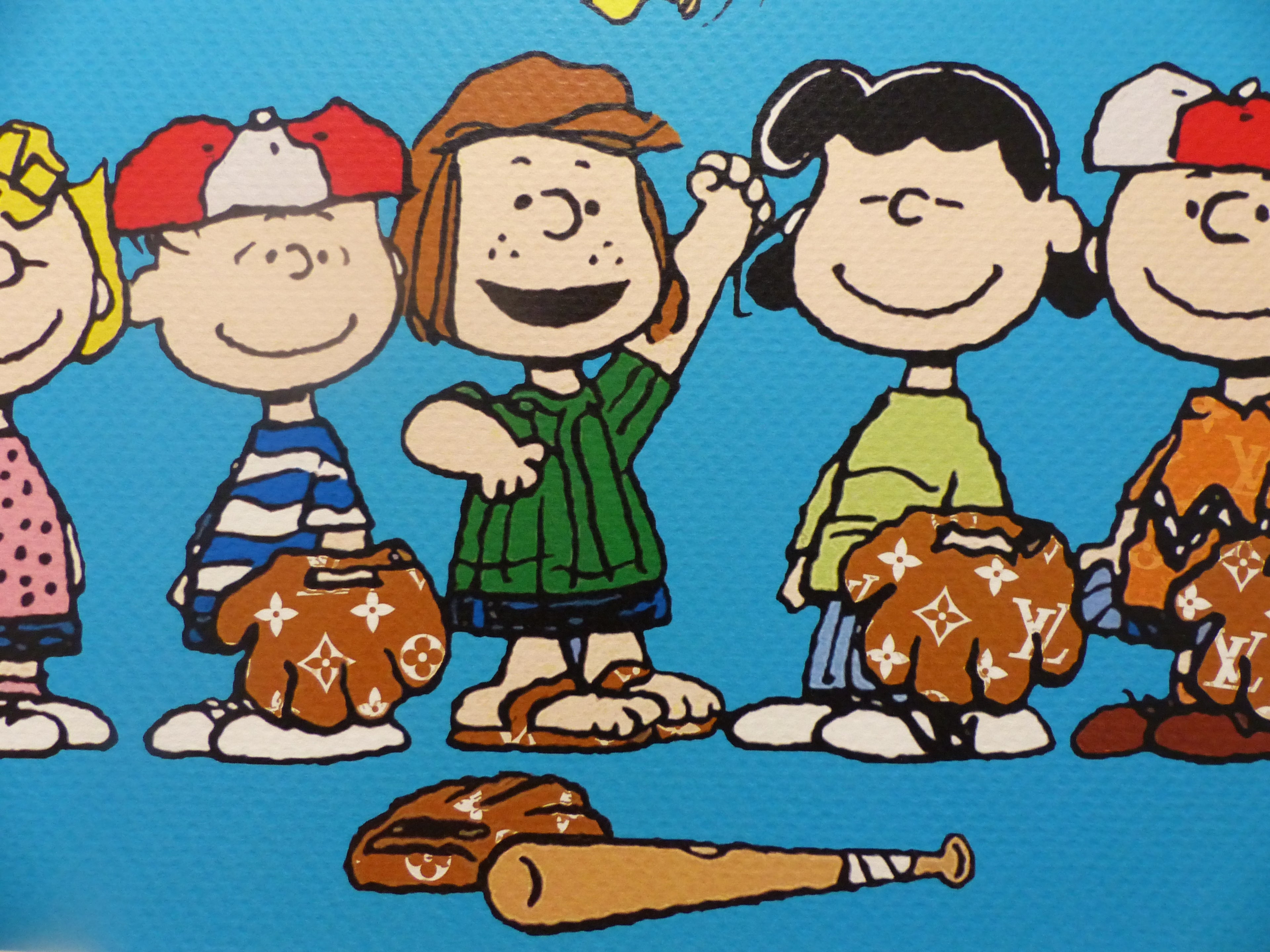 DEATH NYC "GERAHMT" Lithografie ltd. edition of 100 C.O.A. "Snoopy and friends"