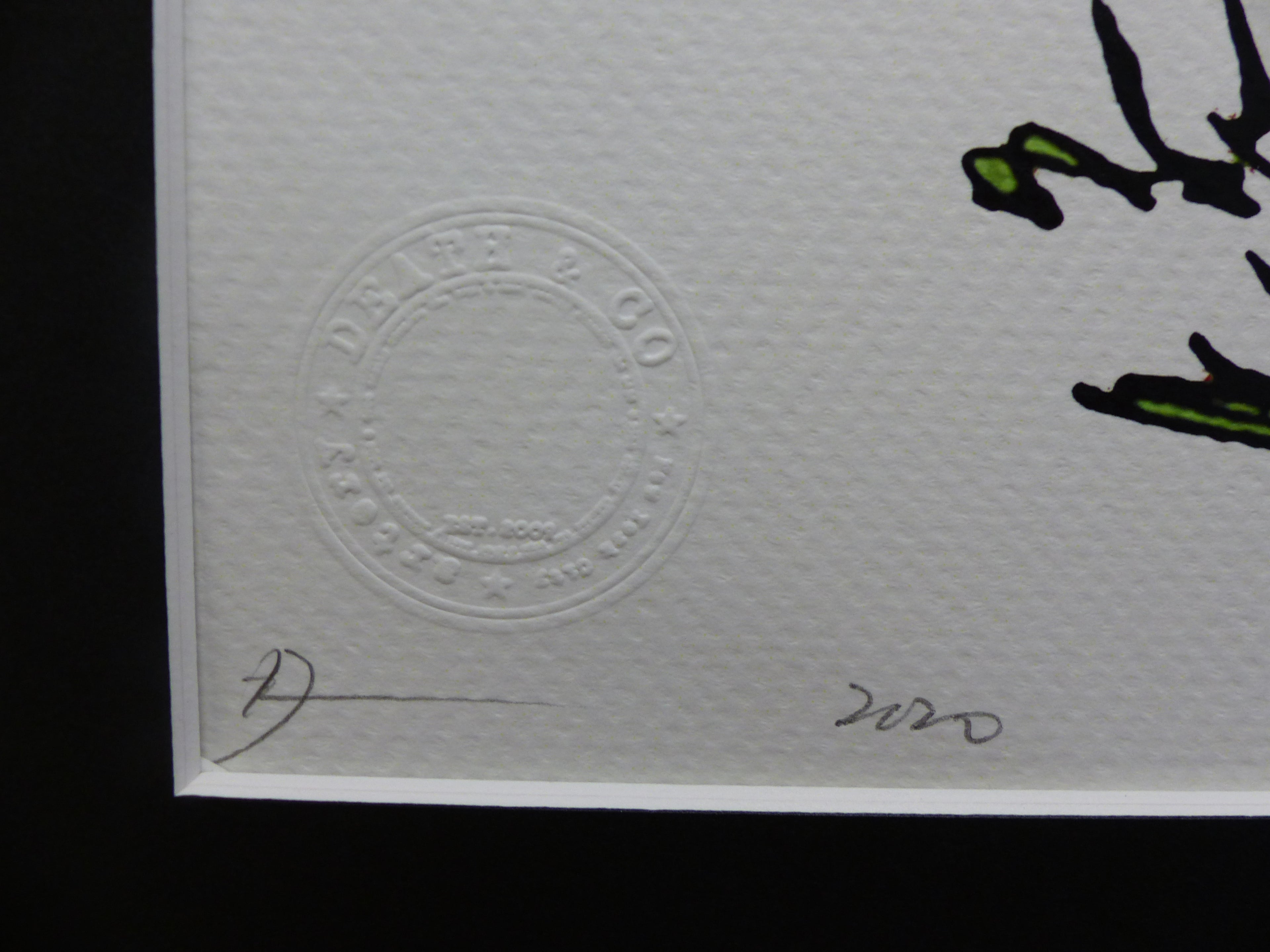 DEATH NYC "GERAHMT" Lithografie ltd. edition C.O.A. "Snoopy and Charly grenade"
