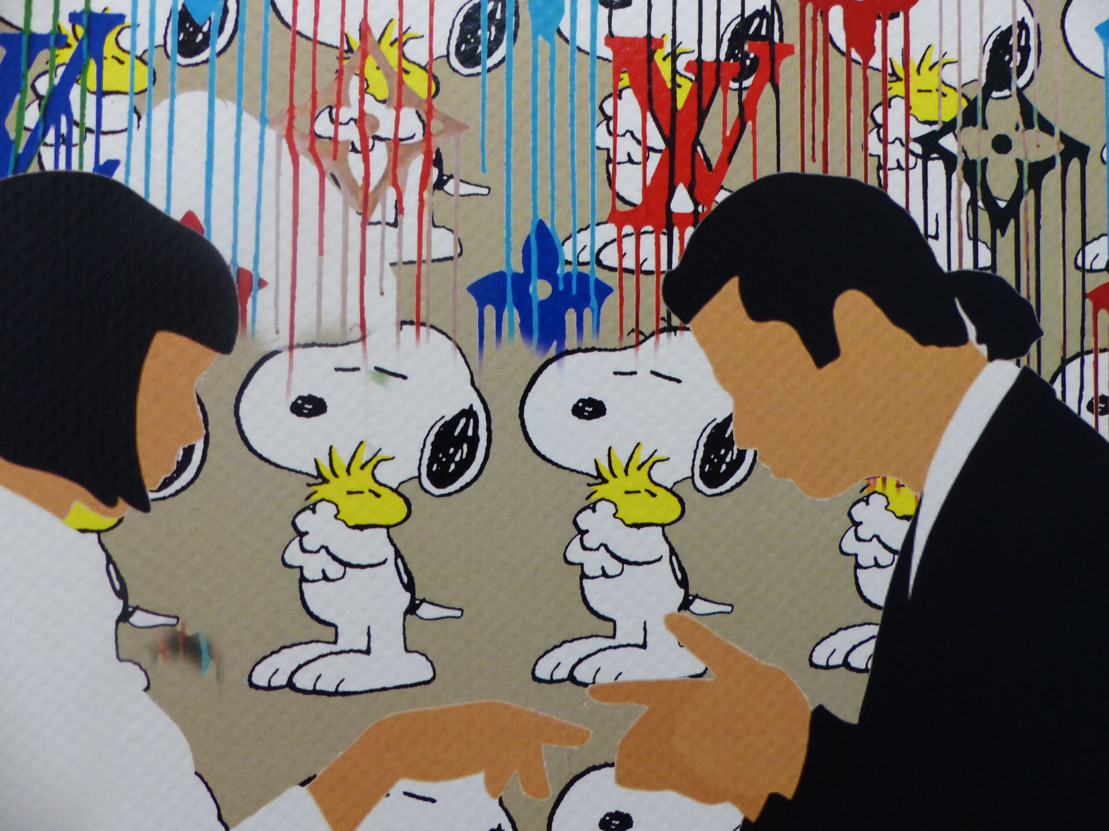 DEATH NYC "Pulp Fiction" Lithografie fertig gerahmt limited Edition of 120 "Pulp Fiction" 3D Siegel COA