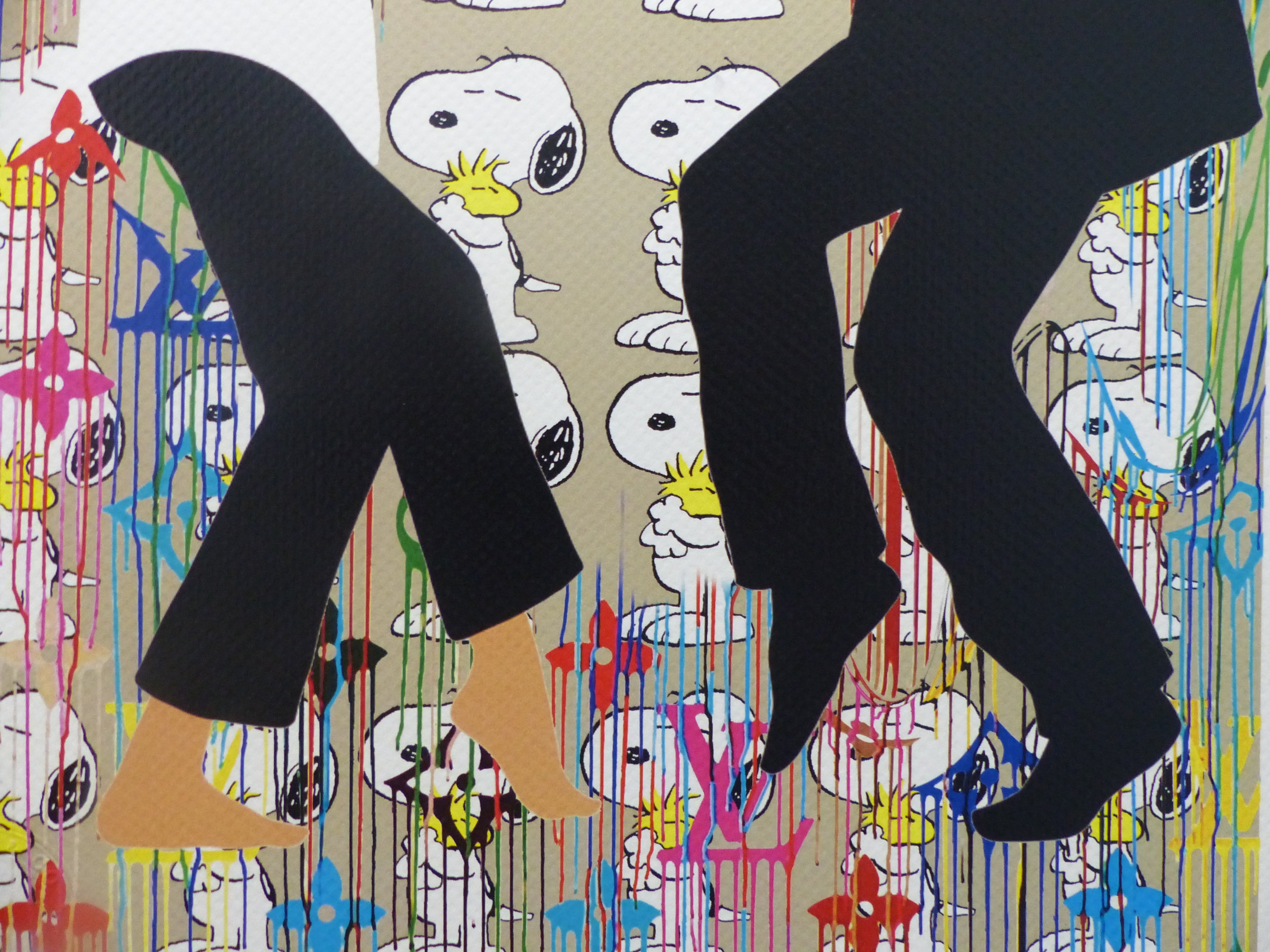 DEATH NYC "Pulp Fiction" Lithografie fertig gerahmt limited Edition of 120 "Pulp Fiction" 3D Siegel COA