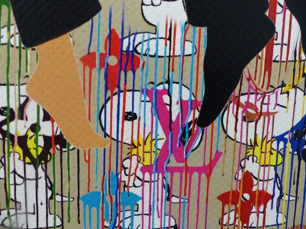 DEATH NYC "Pulp Fiction" Lithografie fertig gerahmt limited Edition of 120 "Pulp Fiction" 3D Siegel COA