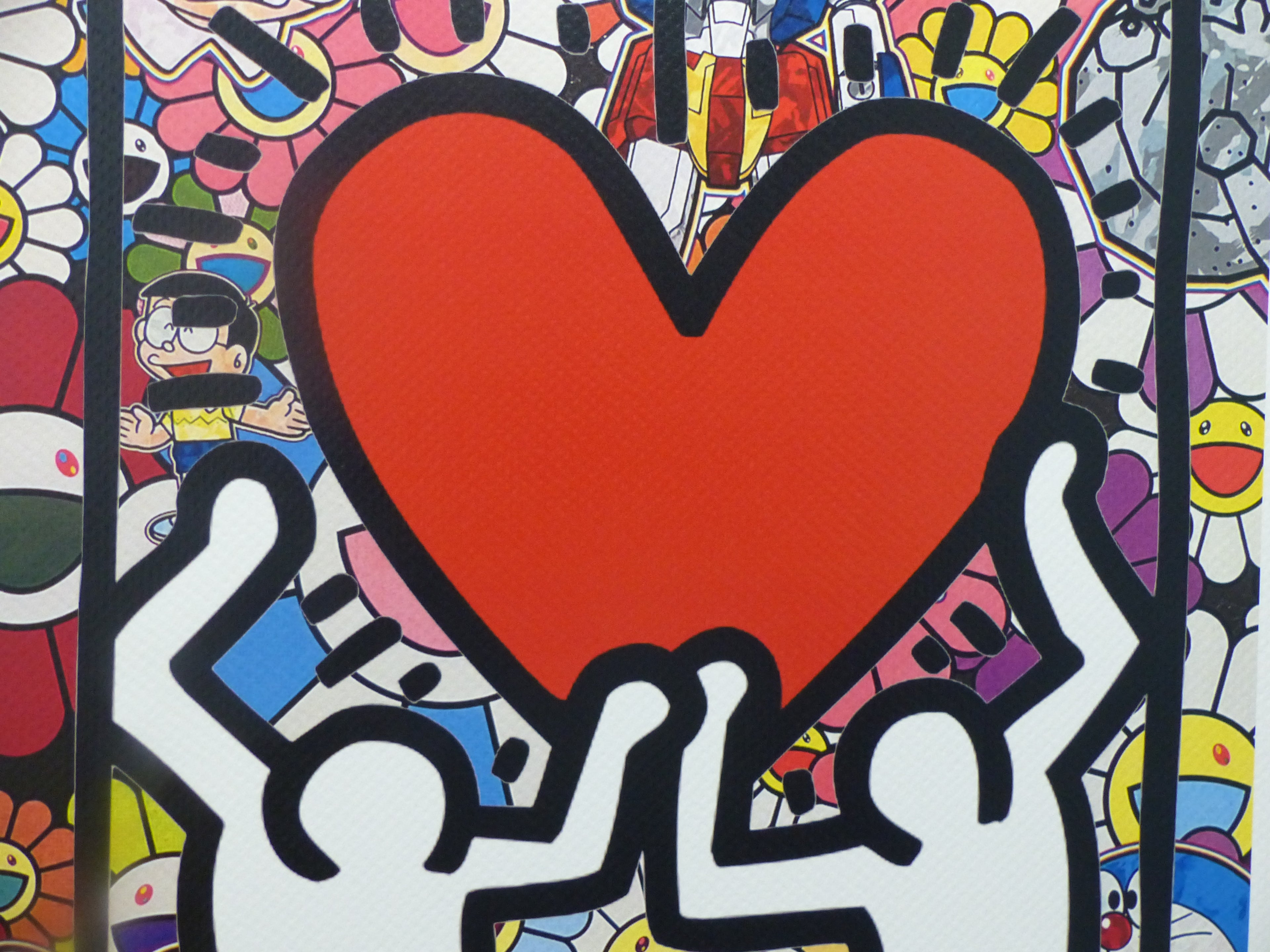 DEATH NYC "GERAHMT" Lithografie ltd.Edit. of 120 "Keith Haring" 3D Siegel COA