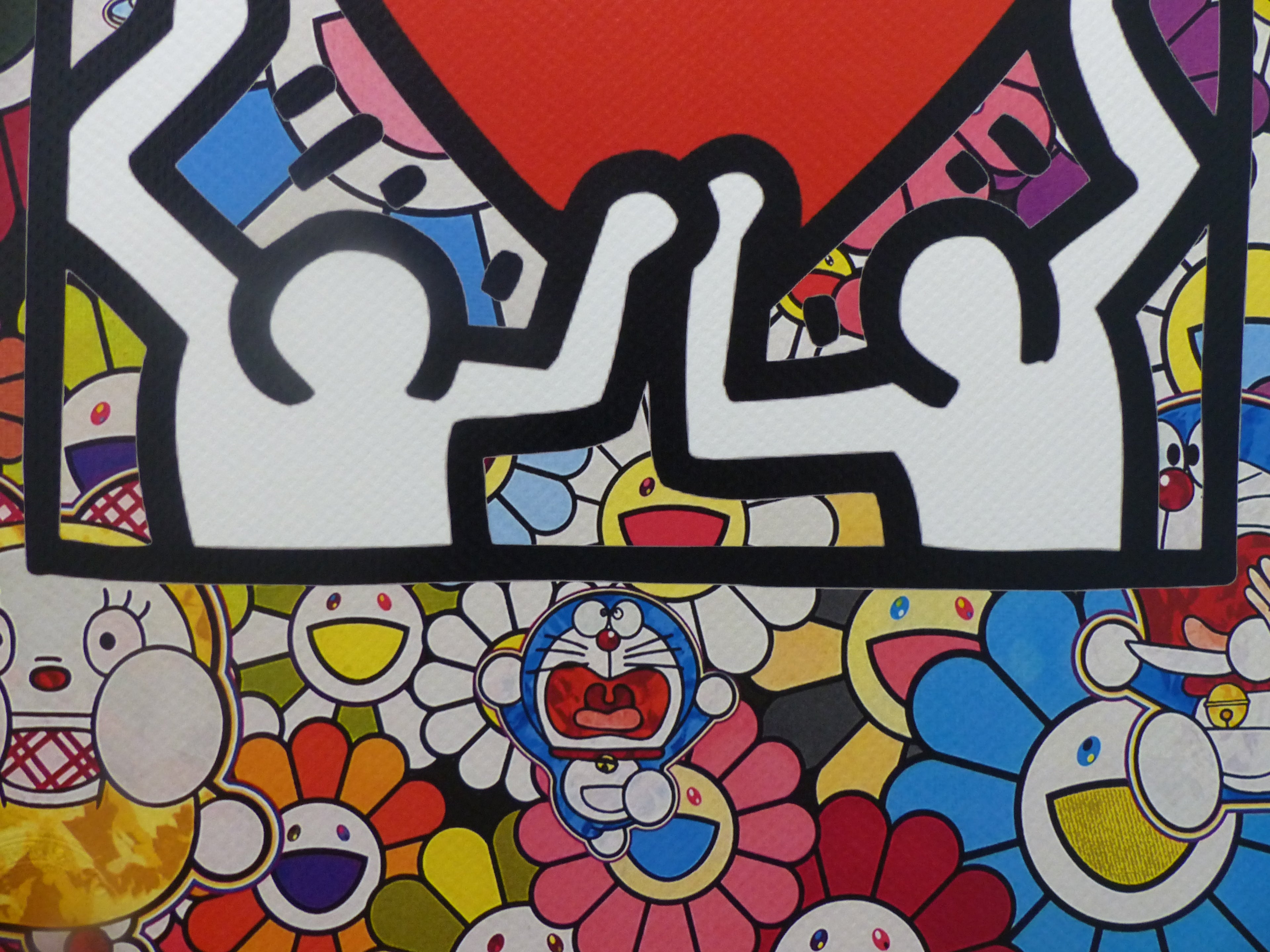 DEATH NYC "GERAHMT" Lithografie ltd.Edit. of 120 "Keith Haring" 3D Siegel COA