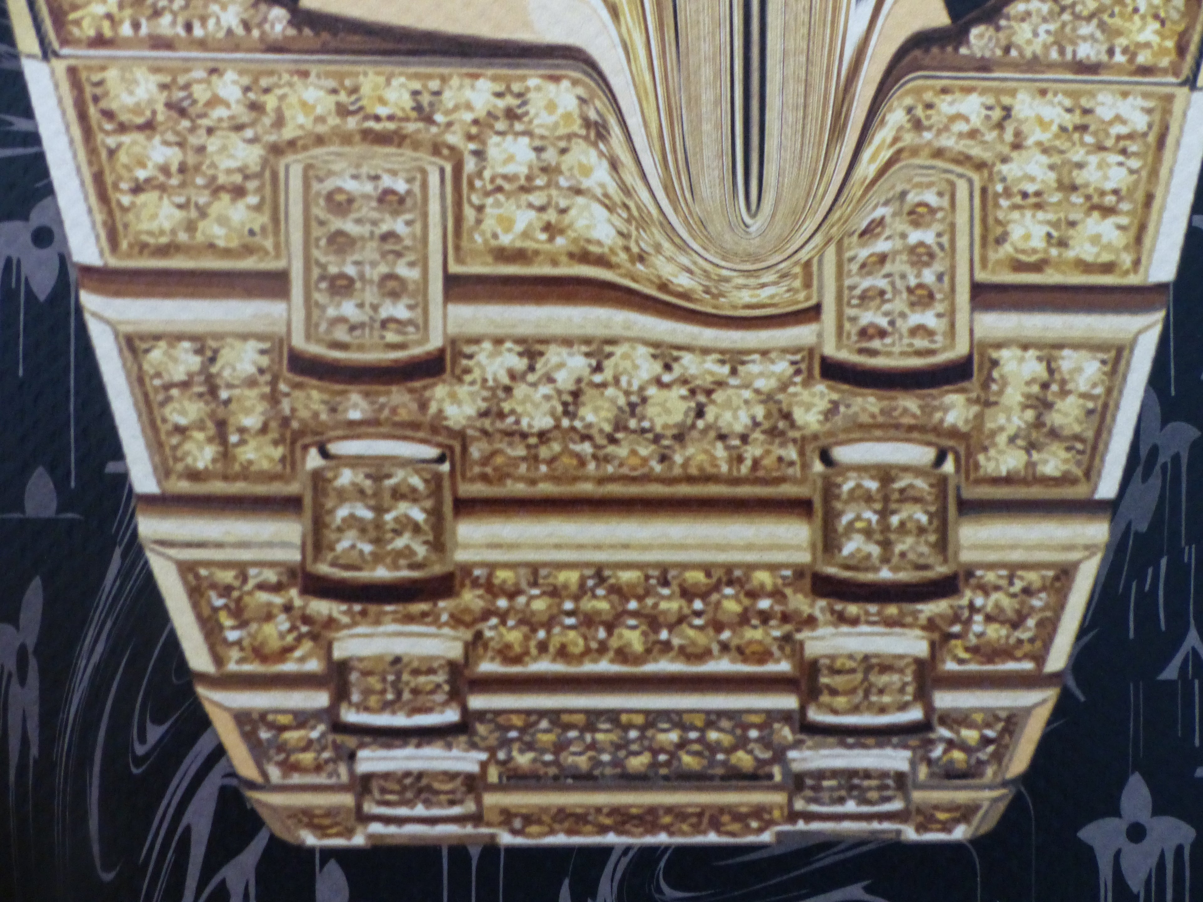 DEATH NYC "GERAHMT" Lithografie ltd.Edit. of 100 "Audemars Clock" 3D Siegel COA